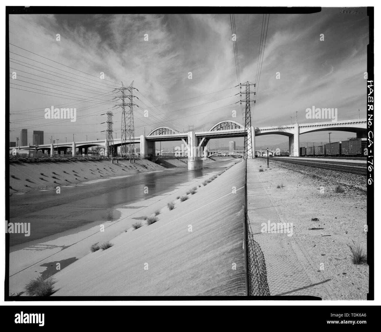 OVERALL SOUTH SIDE, CENTER SECTIONAL VIEW, FACING NORTH. Sixth Street