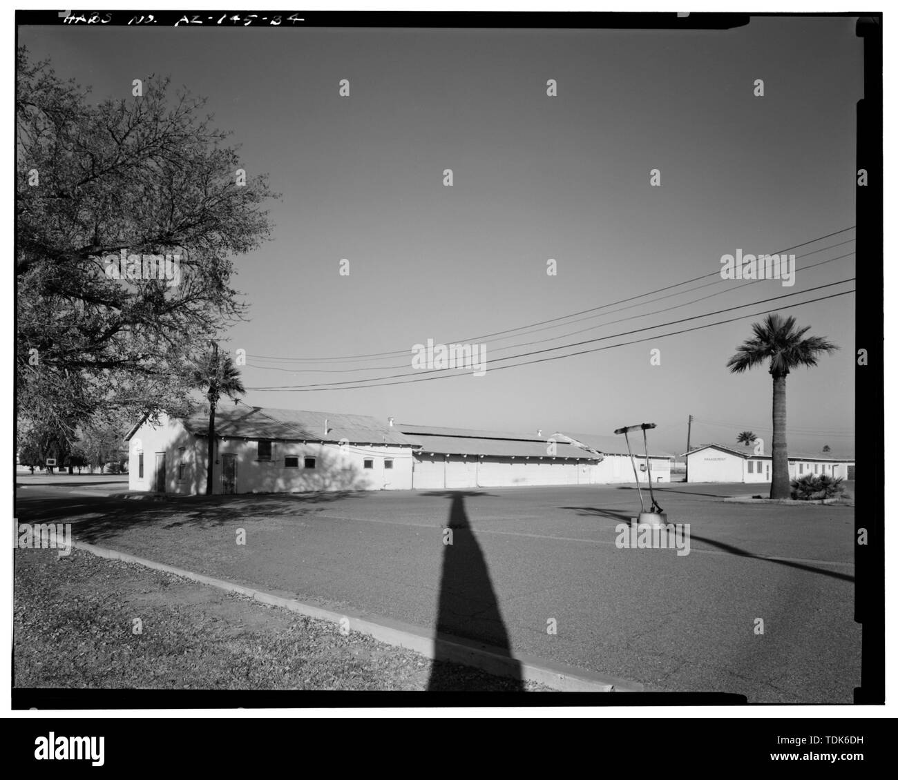 OVERALL VIEW FROM SOUTHEAST (SOUTH HALF) Phoenix Indian School, DairyMilking Shed, Northeast