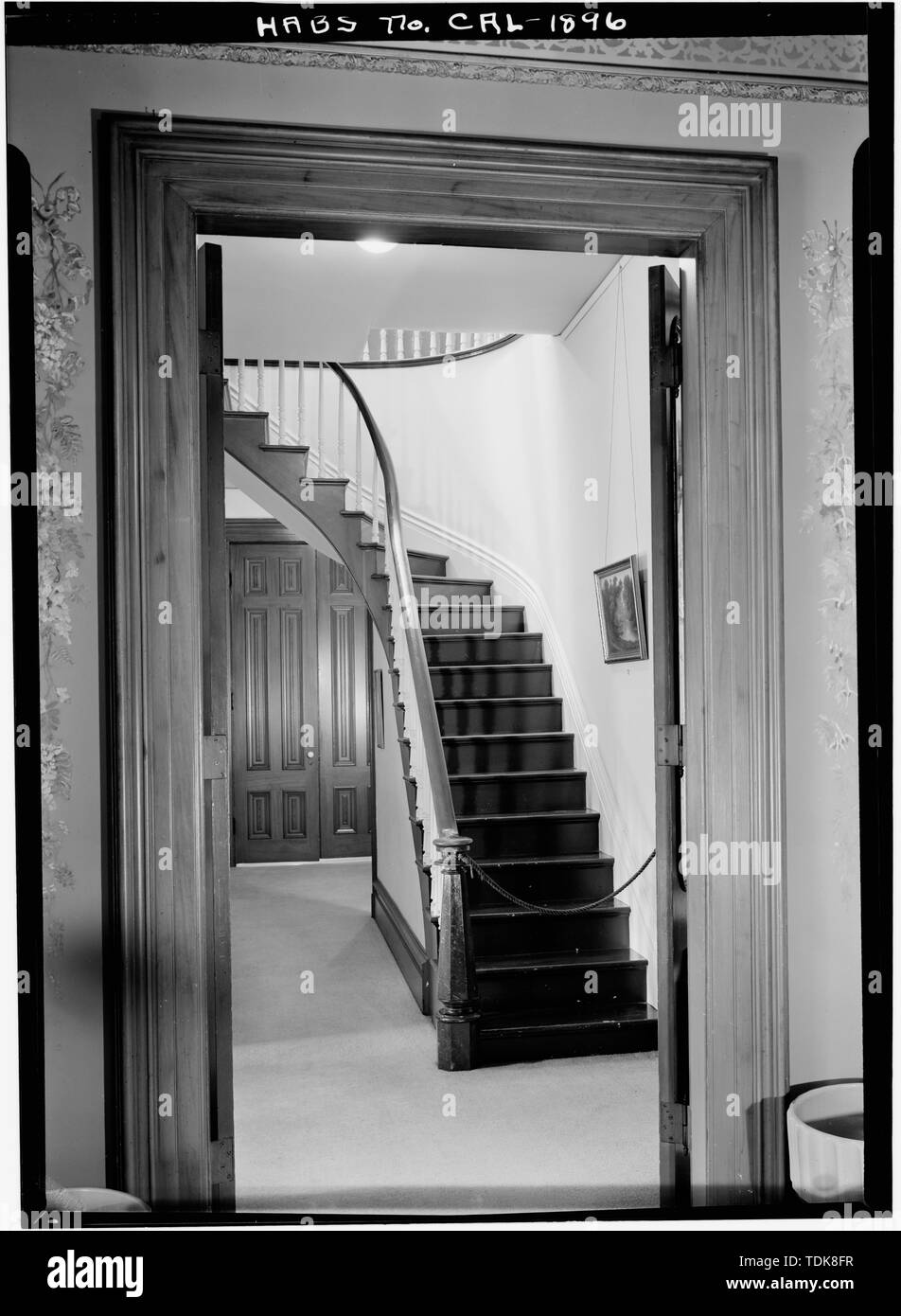 October 1960 STAIR HALL FROM VESTIBULE Ignacio Peralta House, 561