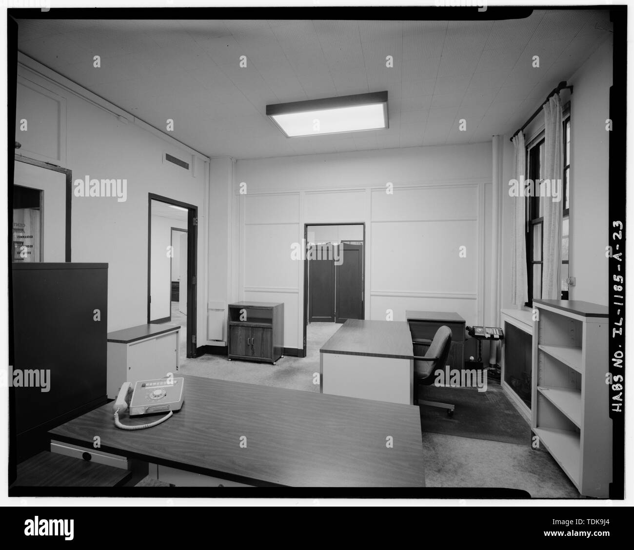 Office 202, second floor. Chanute Air Force Base, Headquarters and