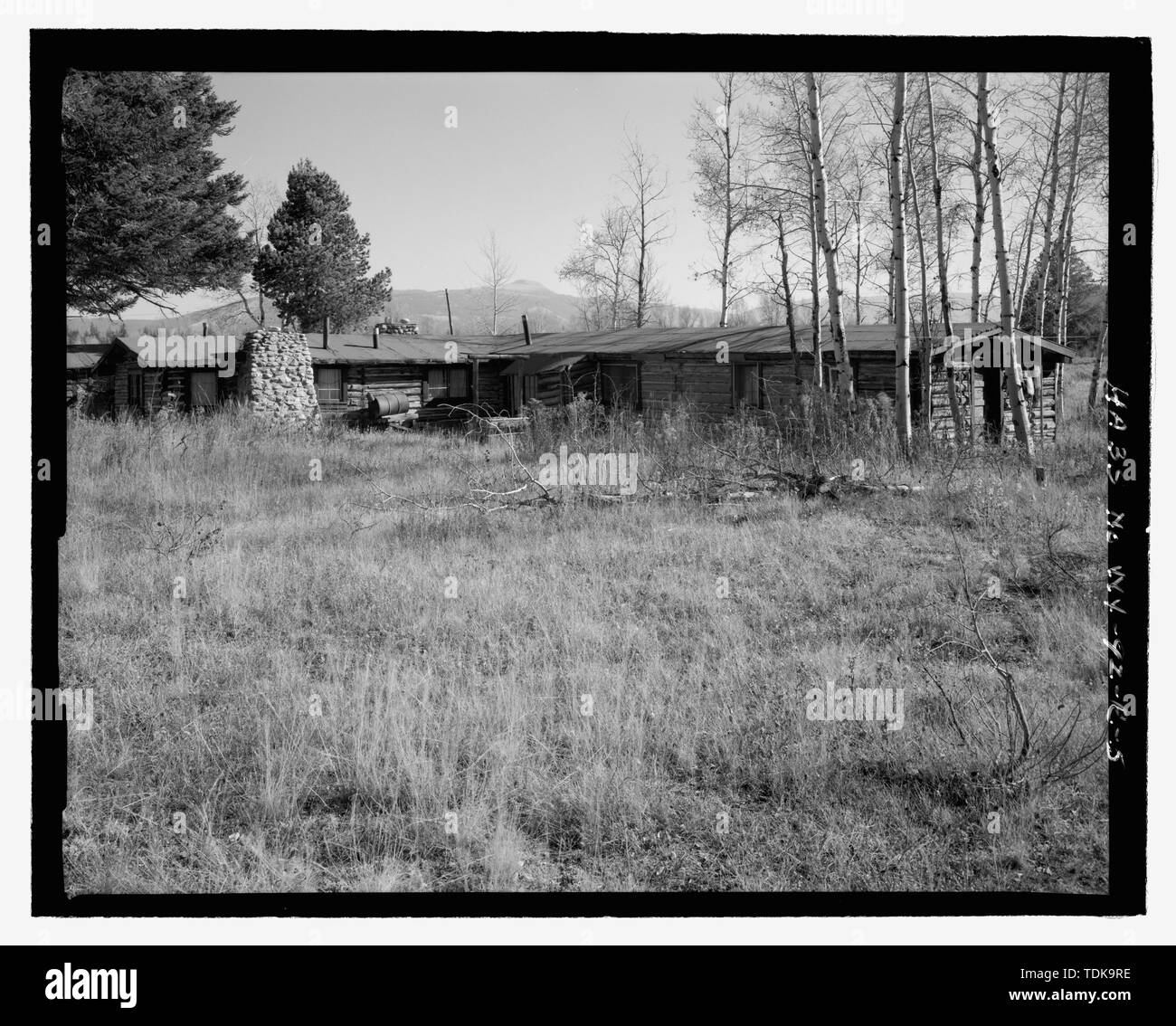 Office, view from southeast Bar B C Ranch, Office, Moose, Teton