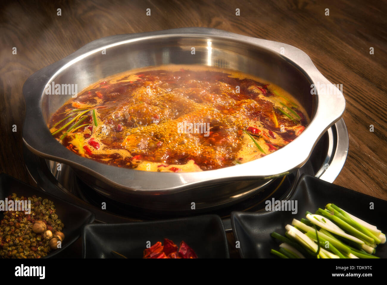 Sichuan spicy pot bottom Stock Photo Alamy