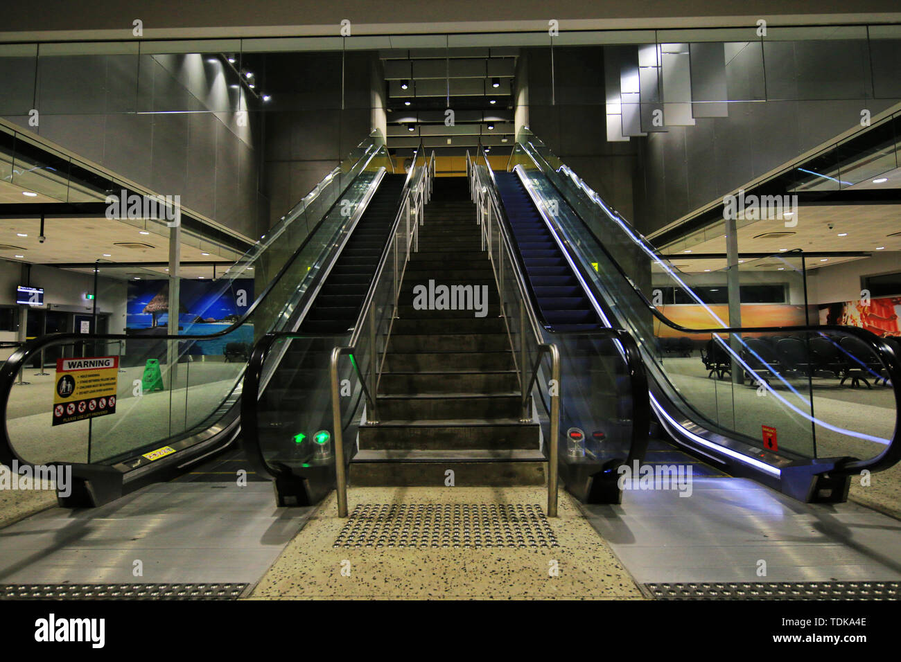 Long stainless steel handrails hi-res stock photography and images - Alamy