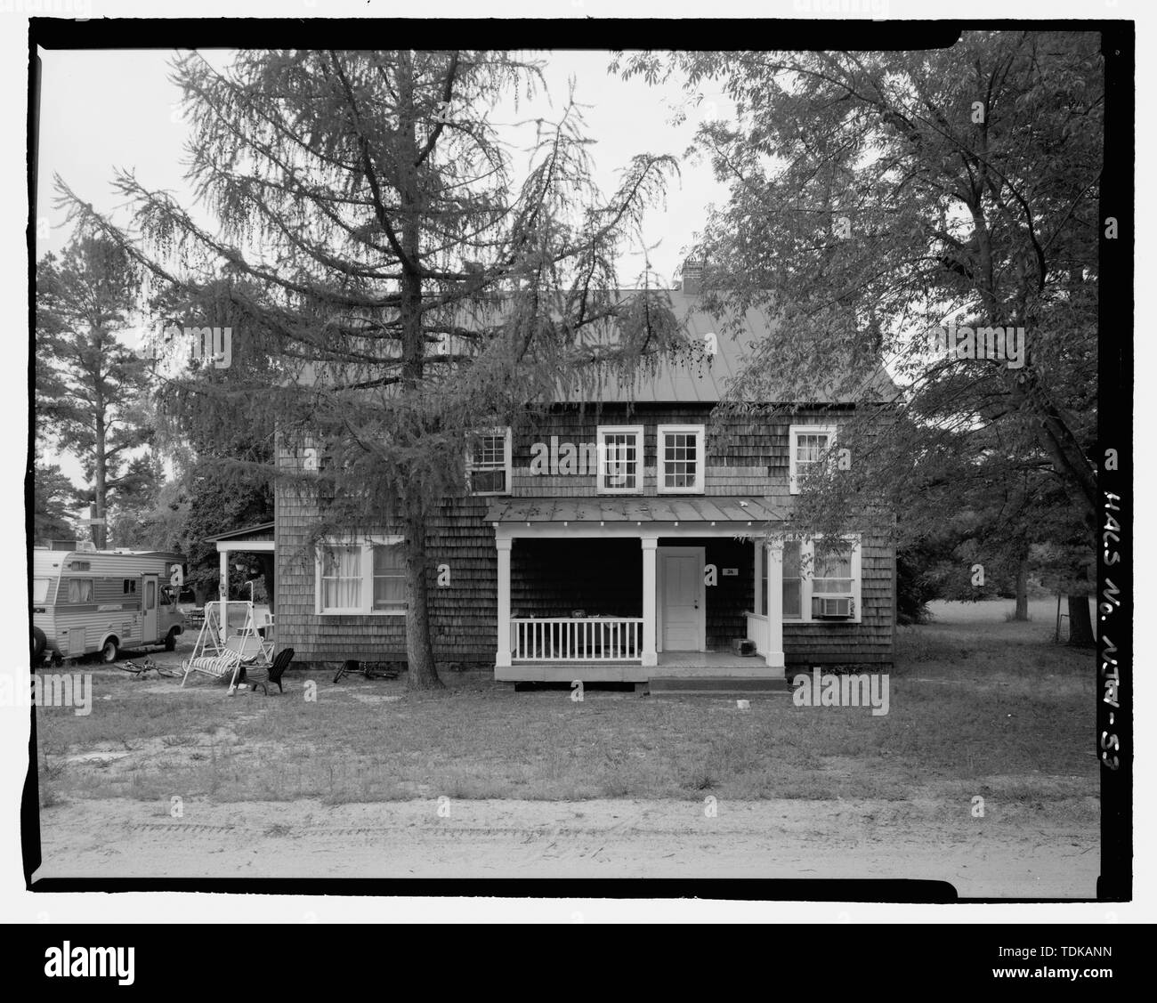 Old general store (35), elevation, looking southwest - Whitesbog Village and Cranberry Bog, Whitesbog Road, Pemberton, Burlington County, NJ Stock Photo