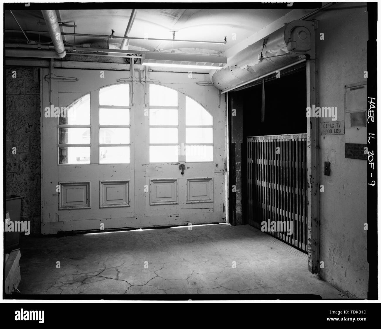 Original Basement Door And Freight Elevator E Wing Looking