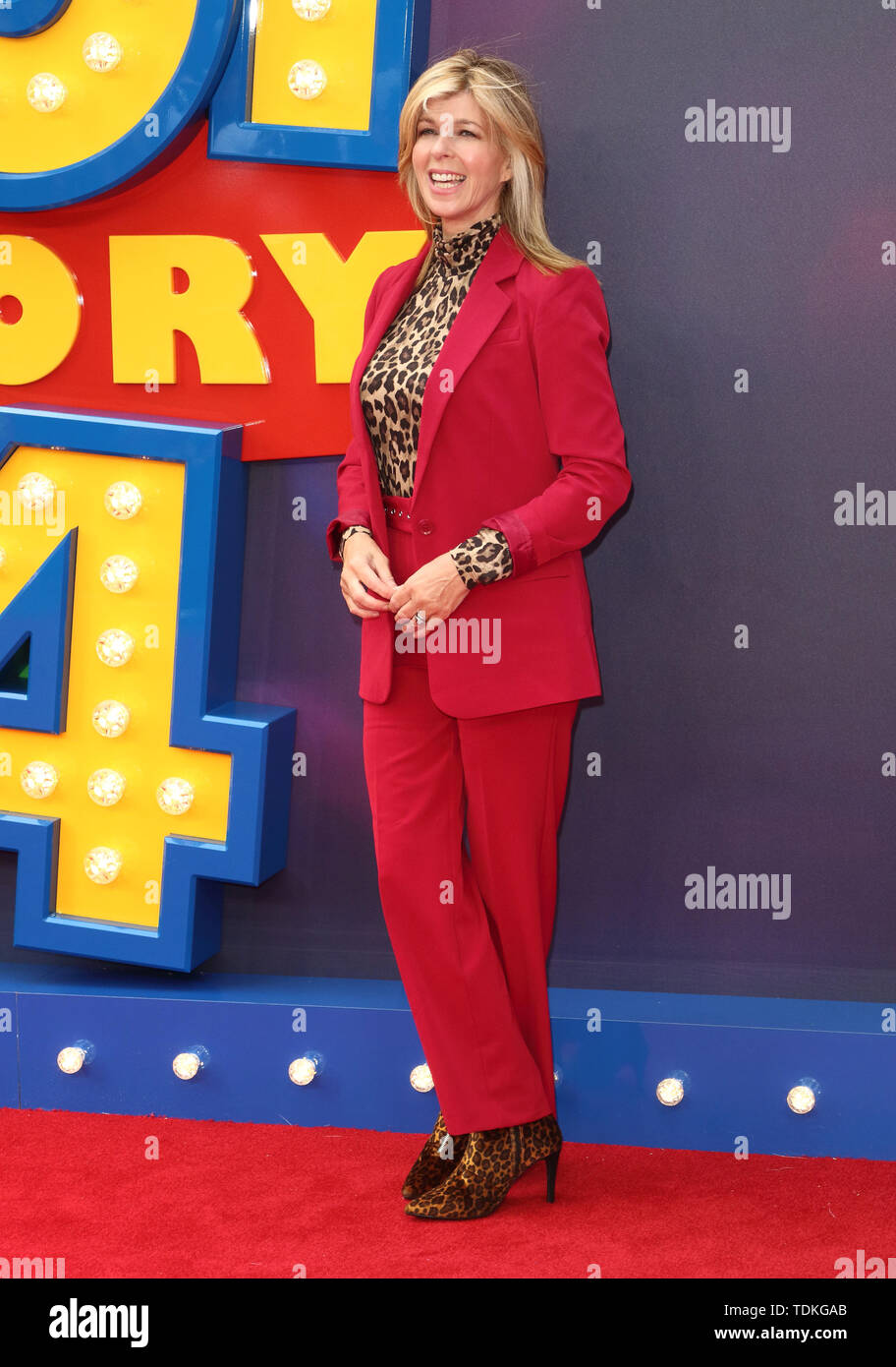 London, UK. 16th June, 2019. Kate Garraway attends the European Premiere of Toy Story 4 at Odeon Luxe, Leicester Square in London. Credit: SOPA Images Limited/Alamy Live News Stock Photo