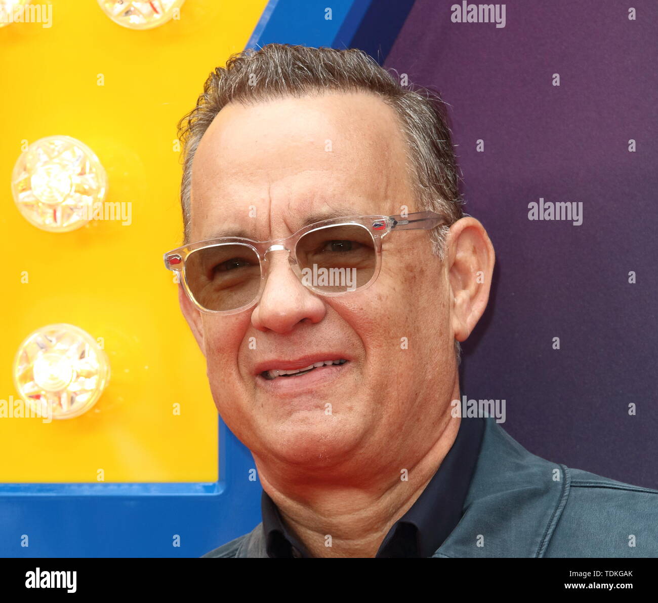 London, UK. 16th June, 2019. Tom Hanks attends the European Premiere of Toy Story 4 at Odeon Luxe, Leicester Square in London. Credit: SOPA Images Limited/Alamy Live News Stock Photo