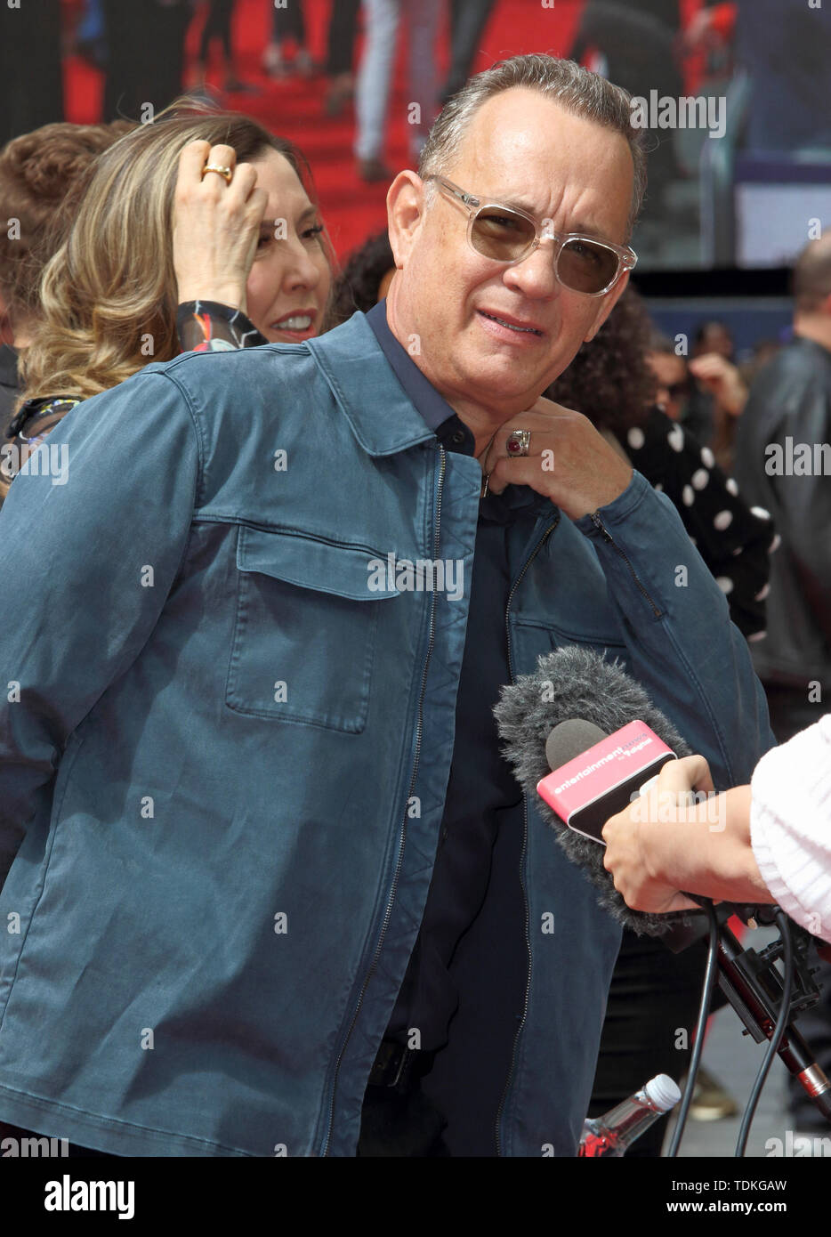 London, UK. 16th June, 2019. Tom Hanks attends the European Premiere of Toy Story 4 at Odeon Luxe, Leicester Square in London. Credit: SOPA Images Limited/Alamy Live News Stock Photo