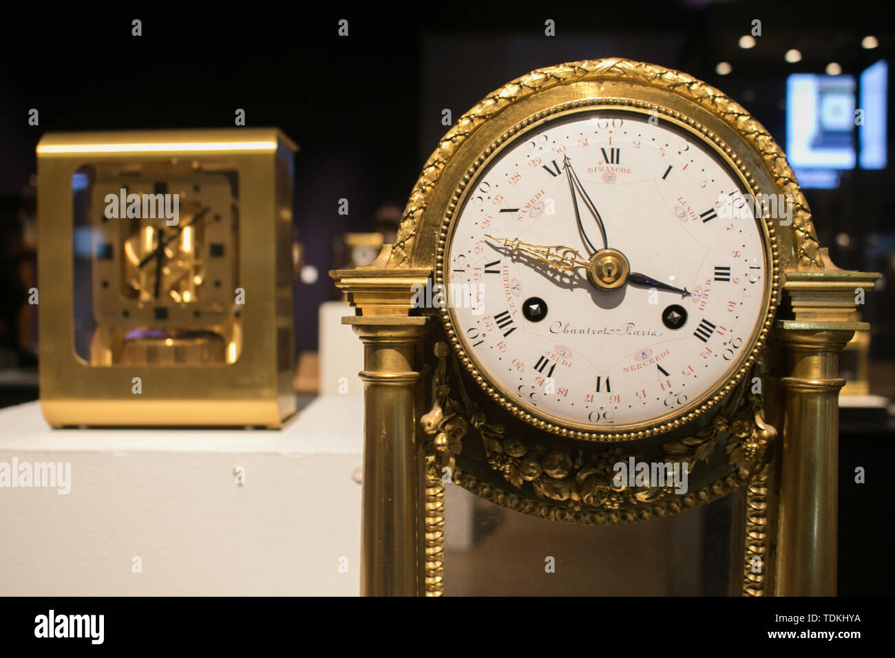 Bonhams London, 17th June 2019. Bonhams photocall of the World's Most valuable clocks from the Clive Collection to appear at auction at Bonhams New Bond Street Credit: amer ghazzal/Alamy Live News Stock Photo