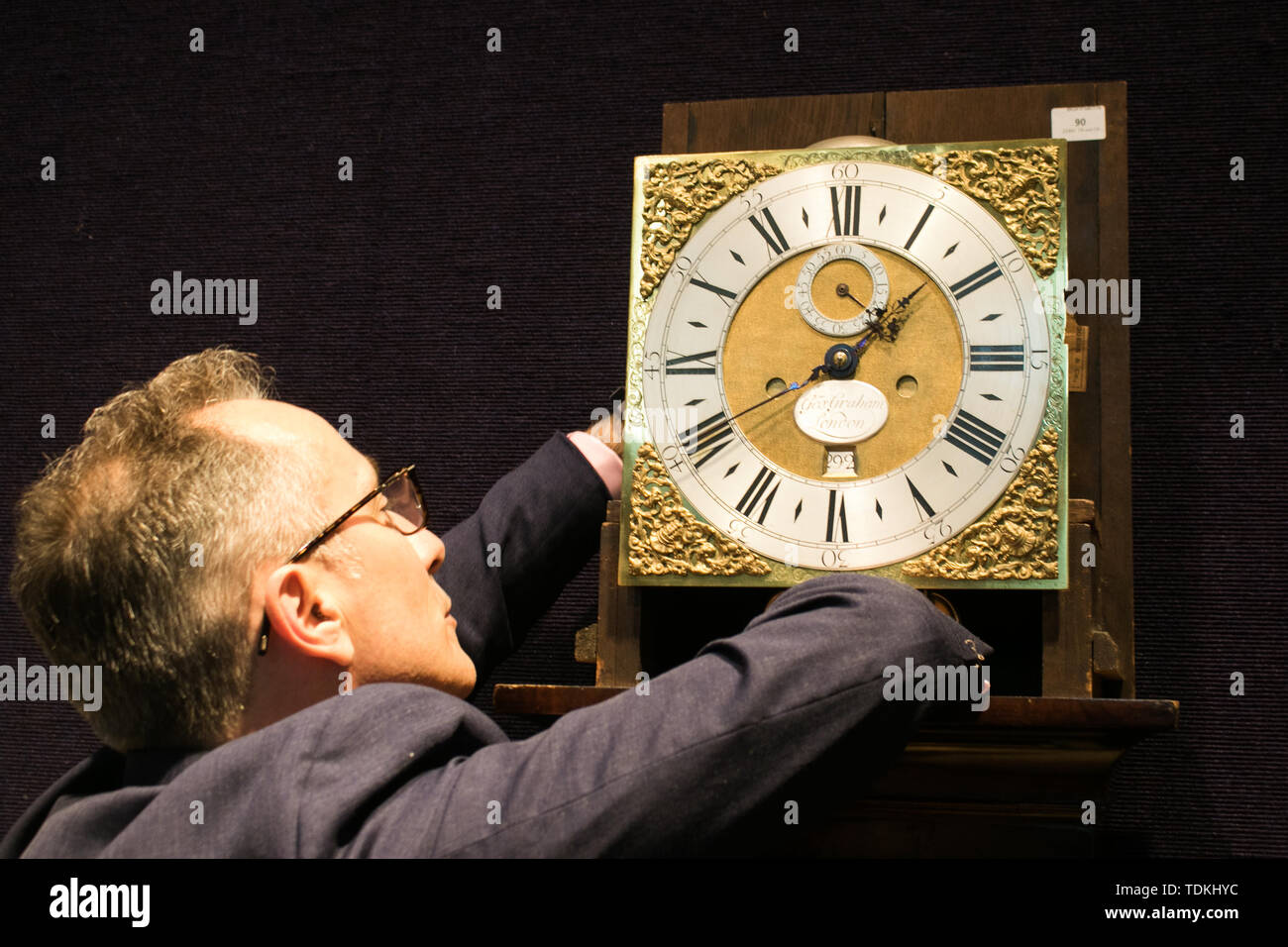 Bonhams London. 7th June 2019. A good early 18th century numbered 8day