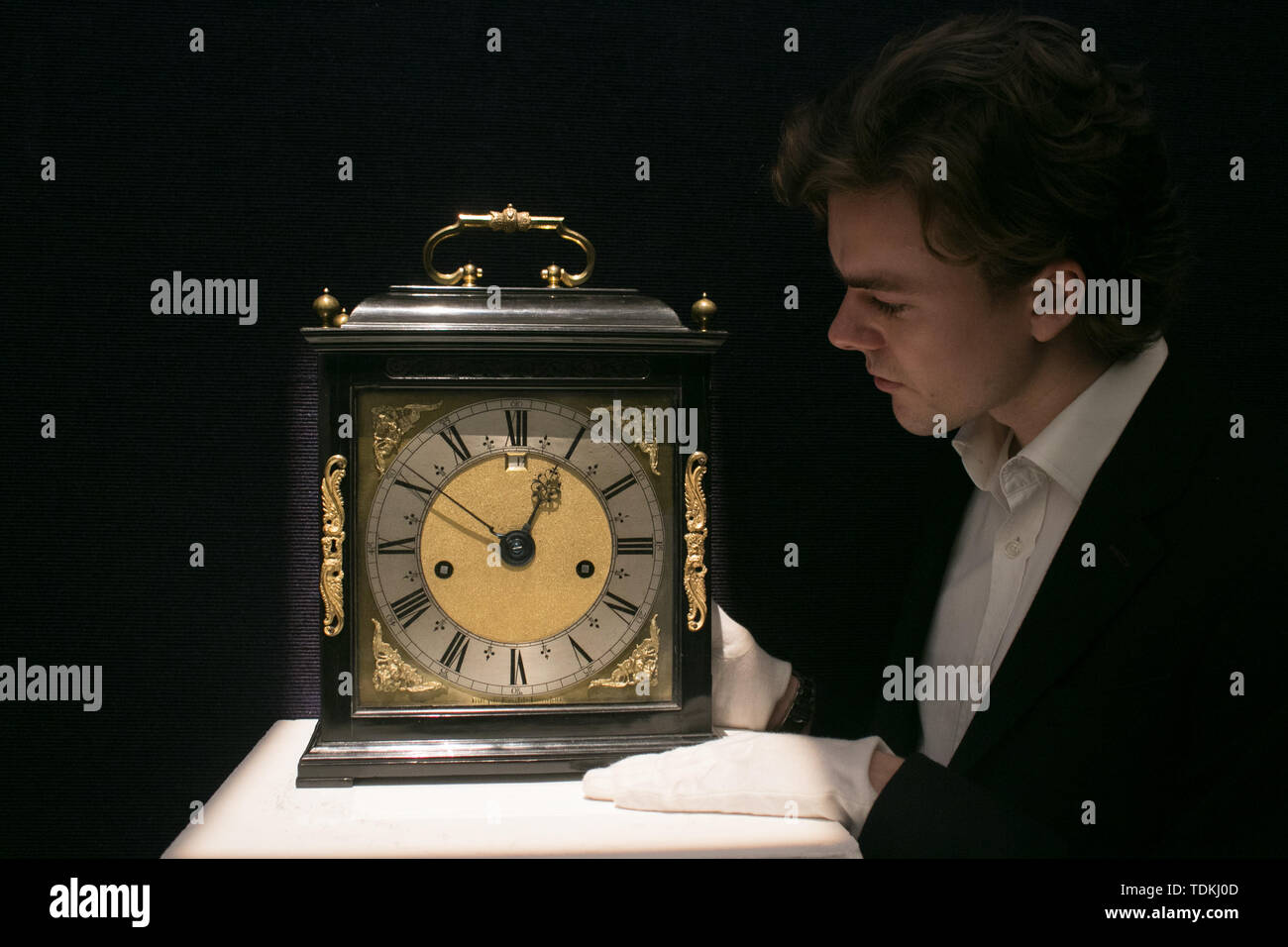 Bonhams London, 17th June 2019. Bonhams photocall of the World's Most valuable clocks from the Clive Collection to appear at auction at Bonhams New Bond Street Credit: amer ghazzal/Alamy Live News Stock Photo