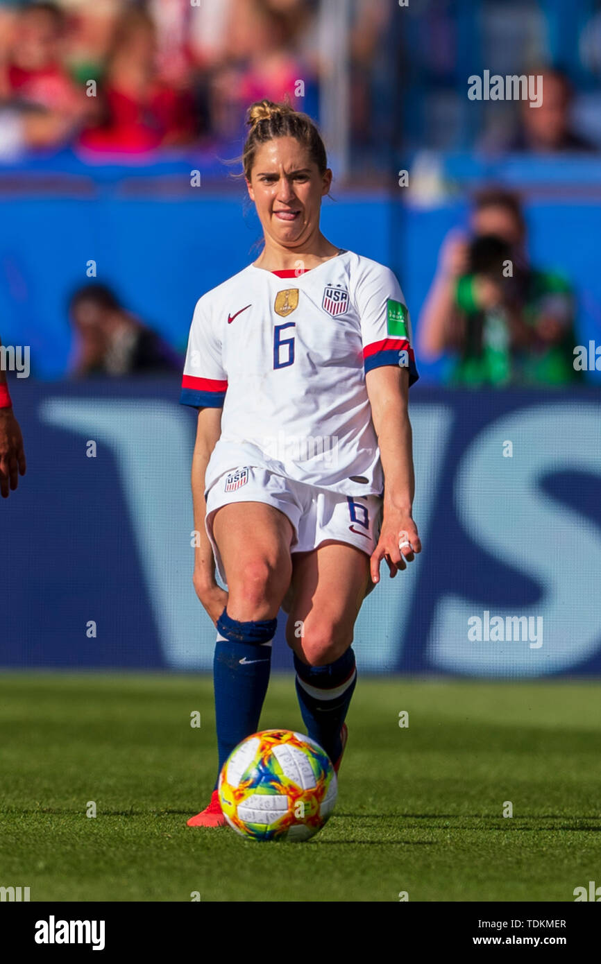 Paris, France. 16th June, 2019. Morgan Brian (Usa)   during the FIFA Women's World Cup France 2019 Group F match between Usa 3-0 Chile at Parc des Princes Stadium in Paris, France, June16, 2019. (Photo by Maurizio Borsari/AFLO) Credit: Aflo Co. Ltd./Alamy Live News Stock Photo
