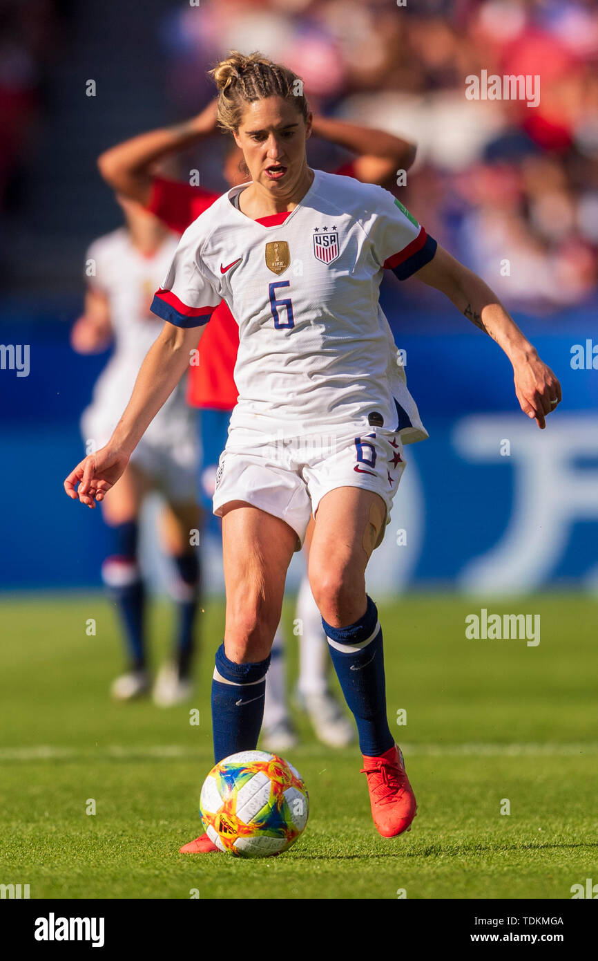 Paris, France. 16th June, 2019. Morgan Brian (Usa)   during the FIFA Women's World Cup France 2019 Group F match between Usa 3-0 Chile at Parc des Princes Stadium in Paris, France, June16, 2019. (Photo by Maurizio Borsari/AFLO) Credit: Aflo Co. Ltd./Alamy Live News Stock Photo