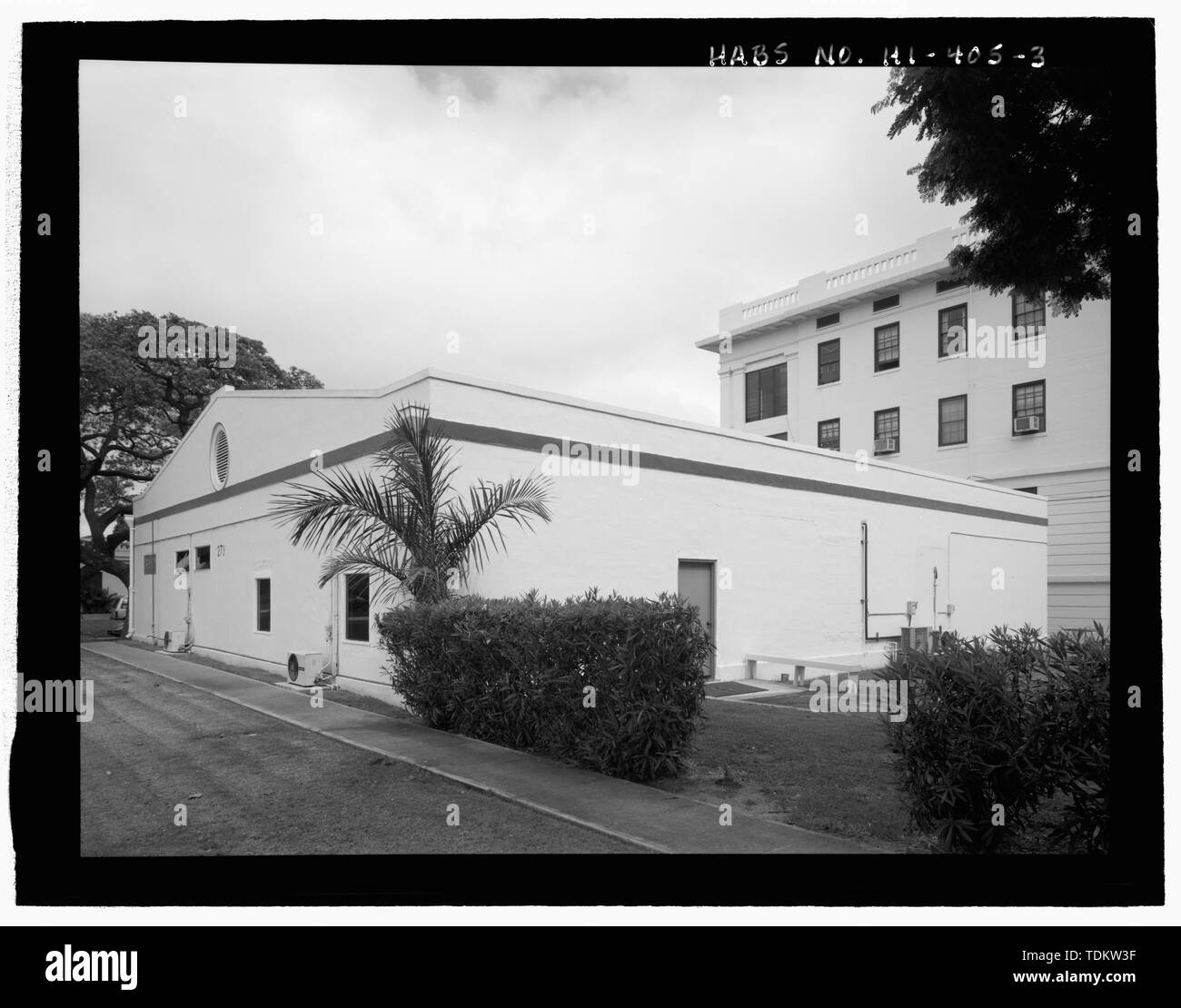 Oblique of southeast and northeast sides. U.S. Naval Base, Pearl