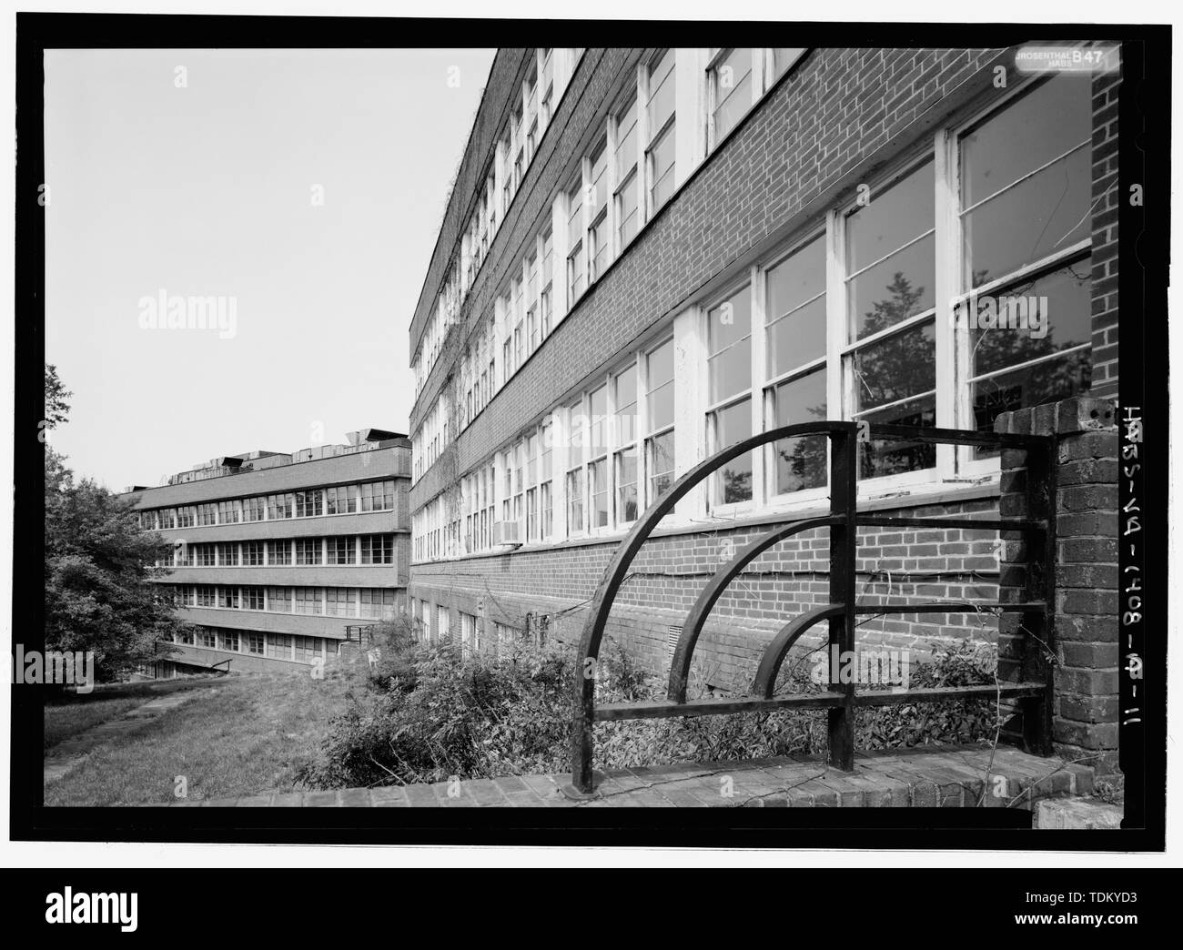 Blue railing Black and White Stock Photos & Images - Alamy