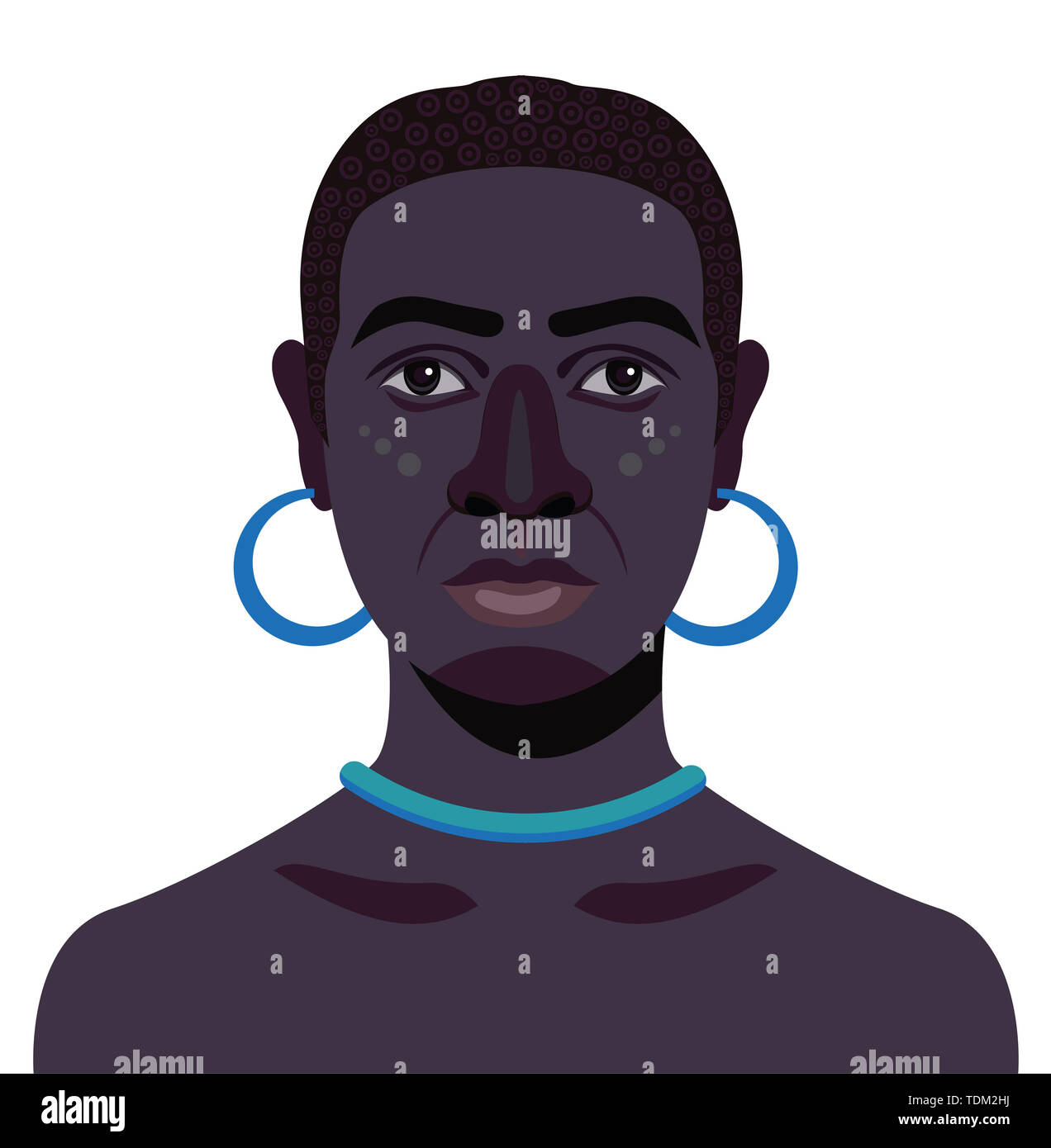 African Tribal Man Clipart