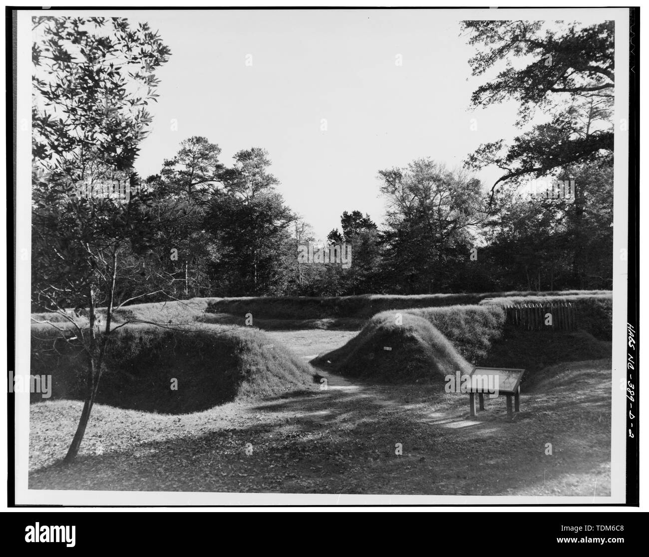 Fort Raleigh Reconstructed PERSPECTIVE VIEW OF EARTHEN RAMPARTS AFTER RECONSTRUCTED - Fort Raleigh ...