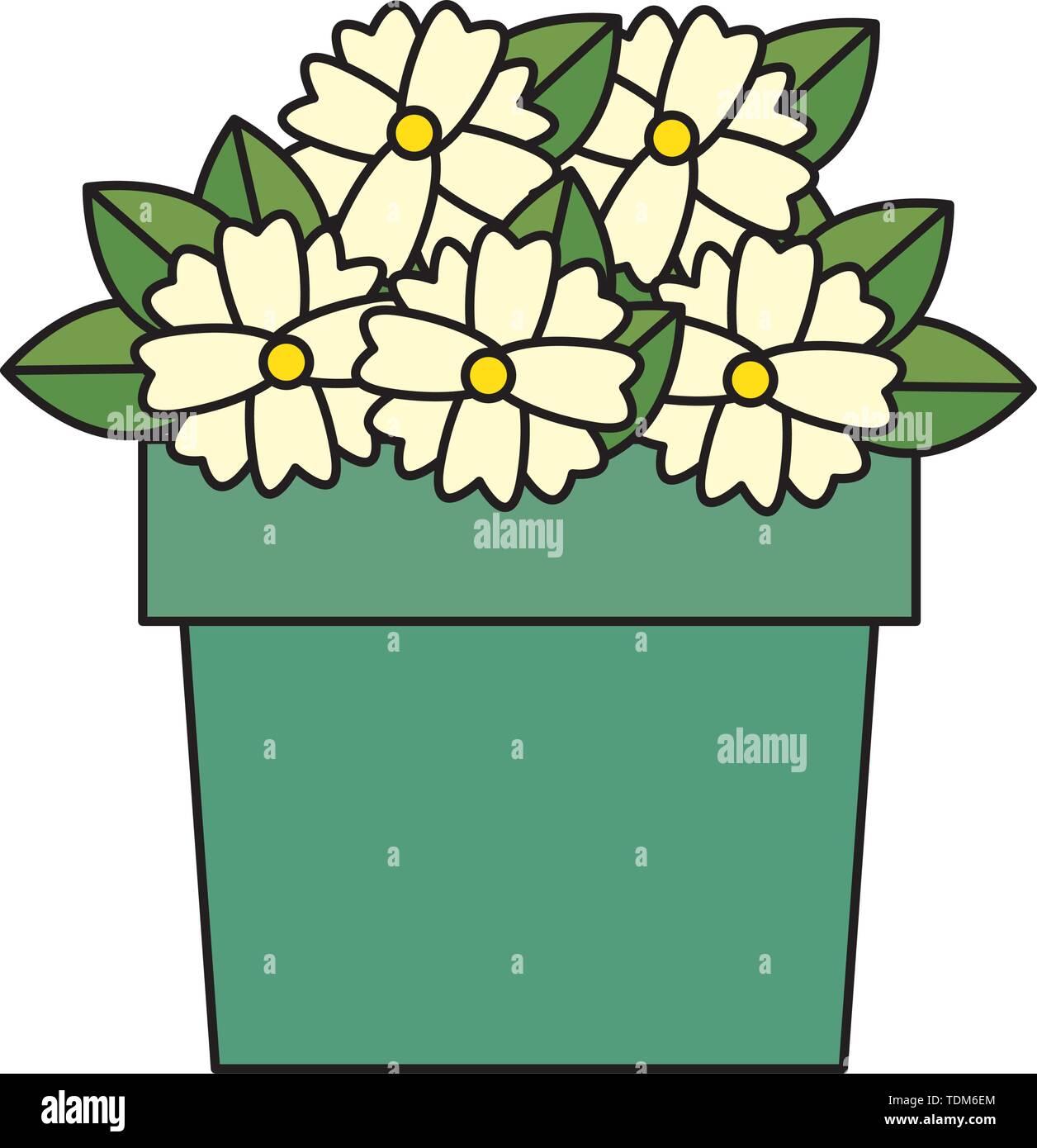 flowers houseplant in pot icon Stock Vector Image & Art - Alamy