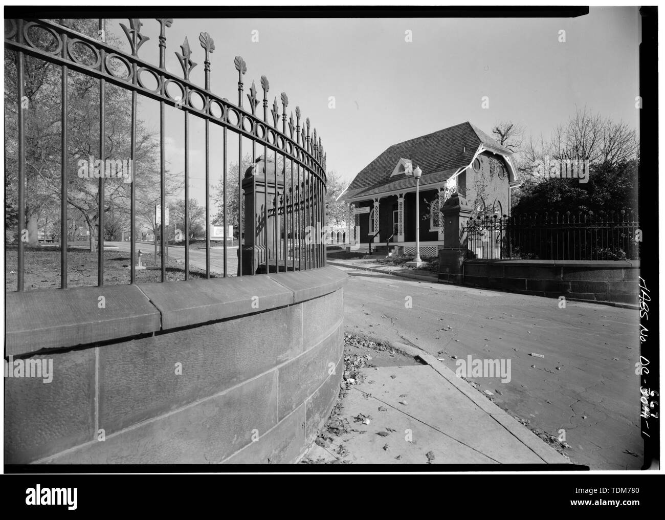 PERSPECTIVE VIEW OF MAIN ELEVATION OF GATE HOUSE, AS SEEN FROM GATE