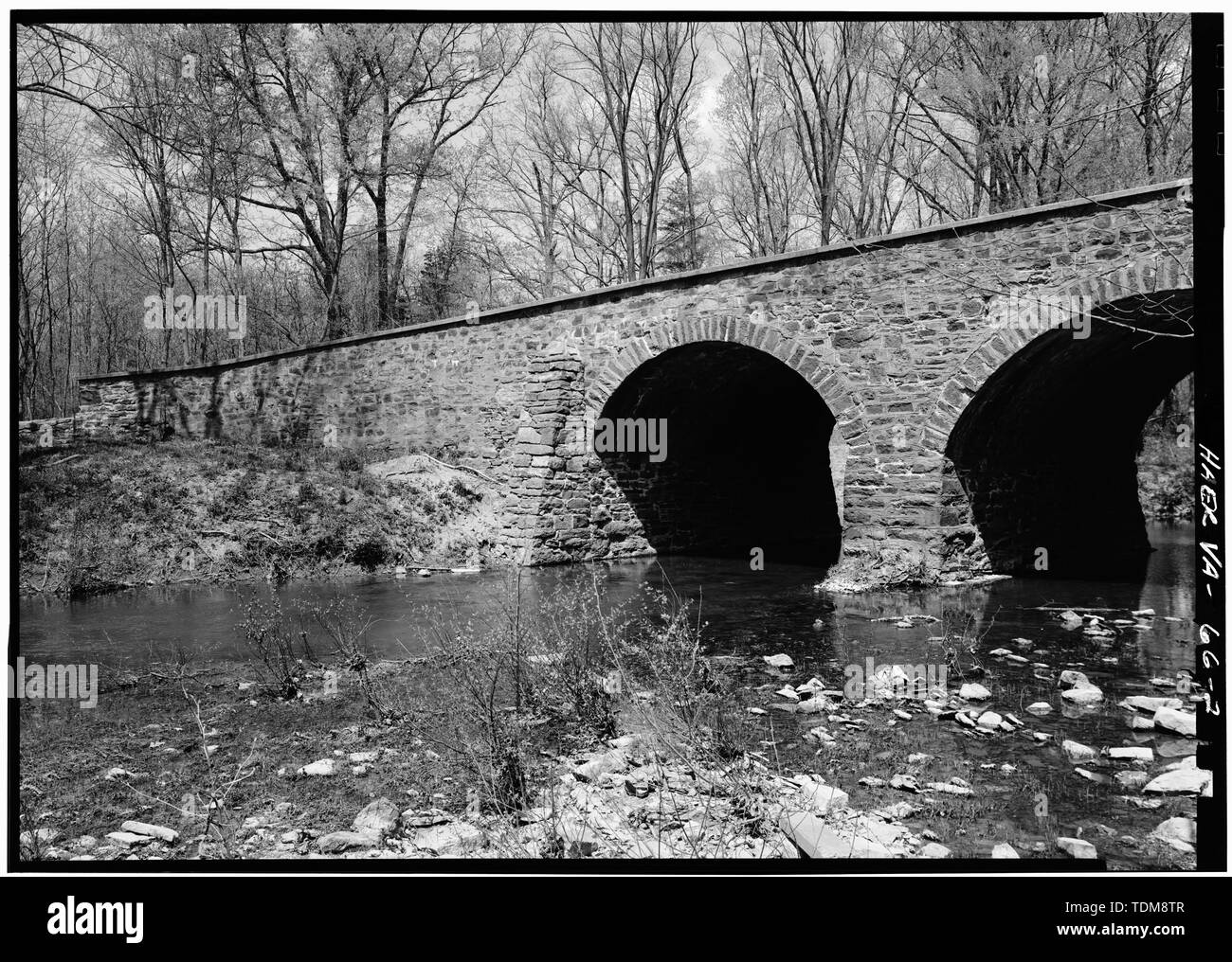 Perspective View Of South Face Of West Approach Stone Bridge Spanning Bull Run Manassas Manassas Va Boucher Jack E Photographer Stock Photo Alamy