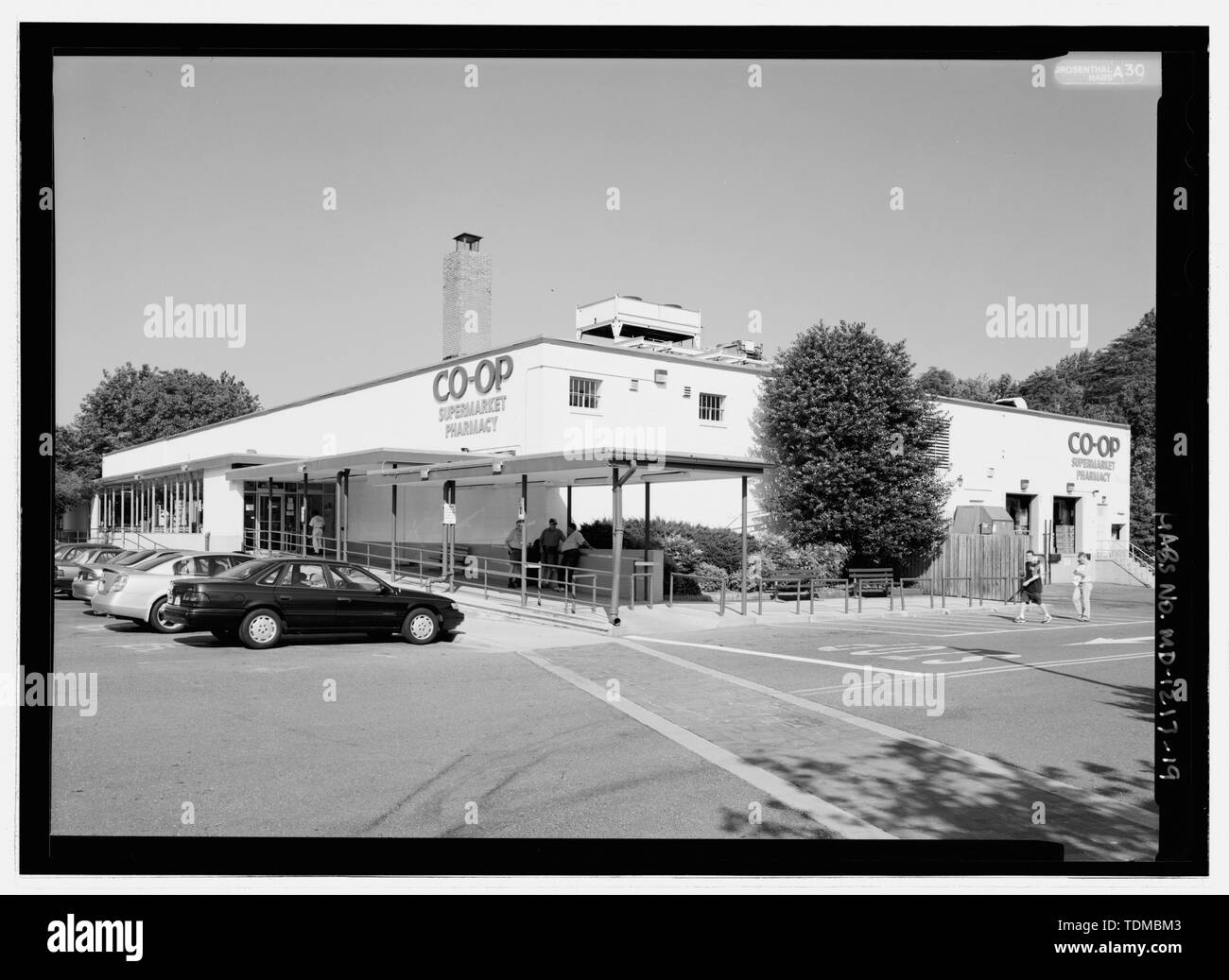 PERSPECTIVE VIEW FROM EAST OF GREENBELT COOP SUPERMARKET, 121