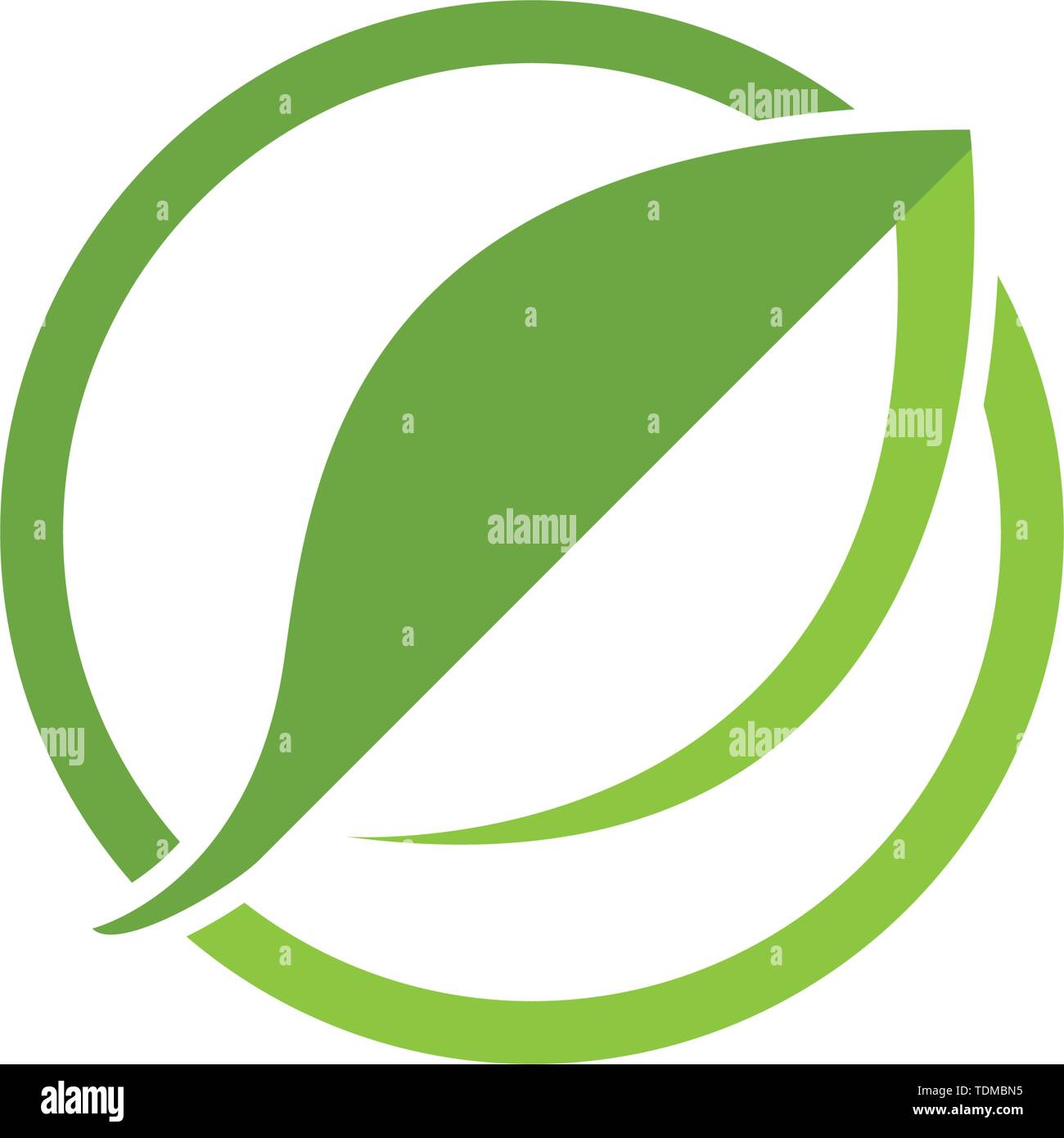 green leaf ecology nature element vector icon Stock Vector Image & Art ...