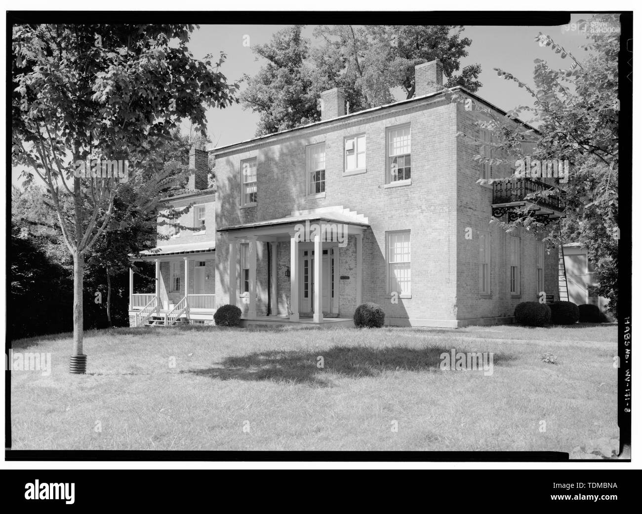 PERSPECTIVE VIEW FROM NORTHEAST OF EAST FACADE Morrell House