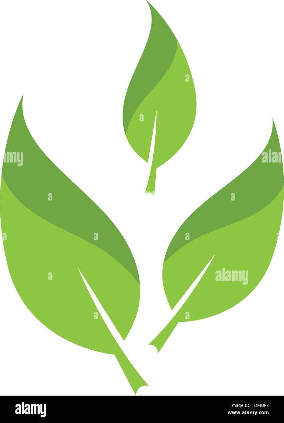 green leaf ecology nature element vector icon Stock Vector Image & Art ...