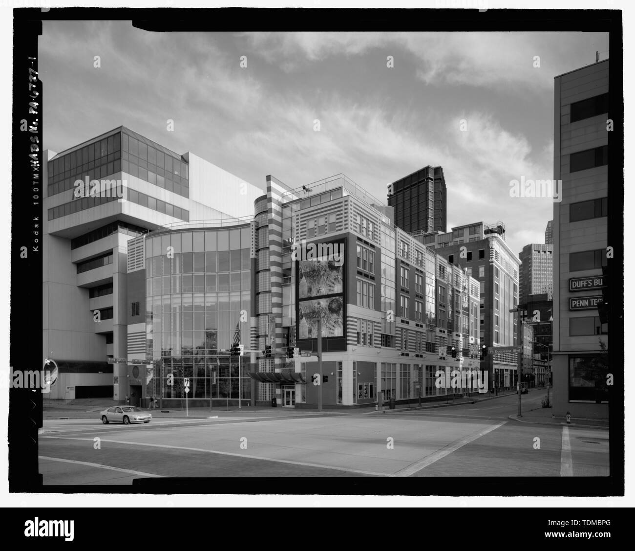 PERSPECTIVE VIEW FROM NORTHWEST OF PITTSBURGH HIGH SCHOOL FOR THE