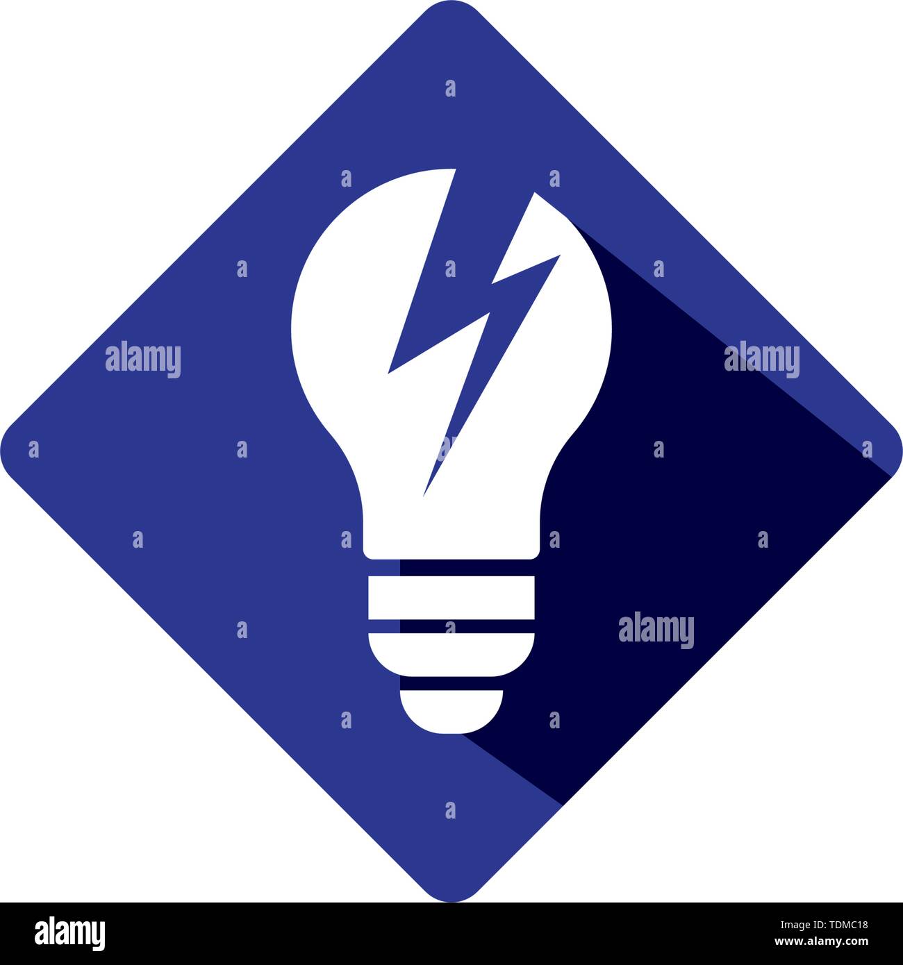 Bulb logo vector ilustration template Stock Vector