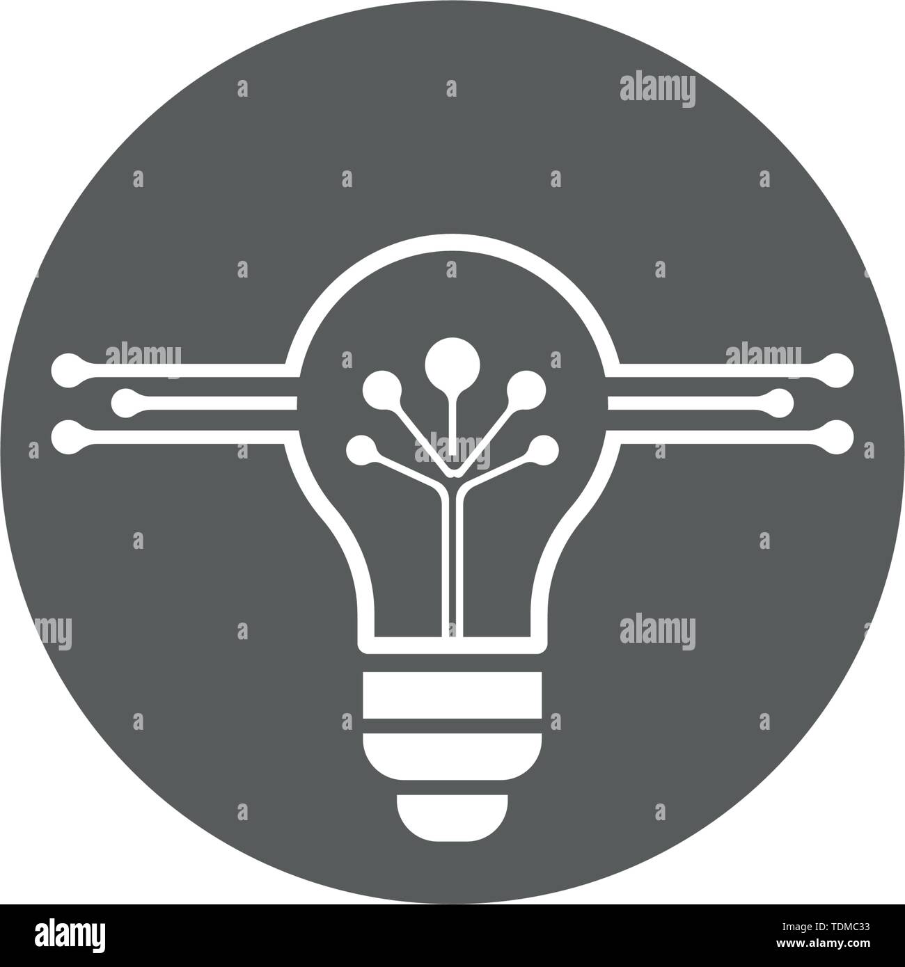 Bulb logo vector ilustration template Stock Vector