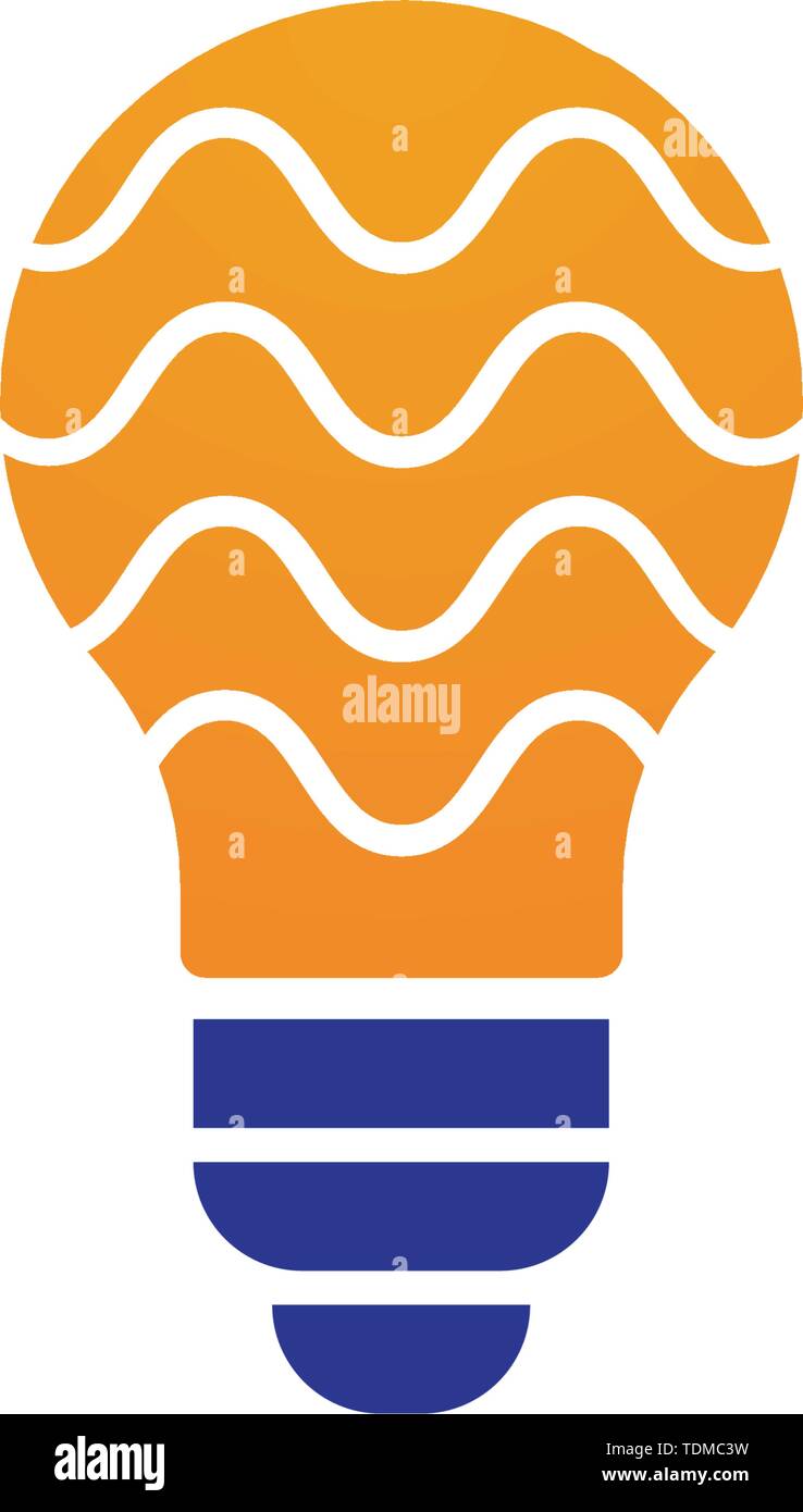 Bulb logo vector ilustration template Stock Vector
