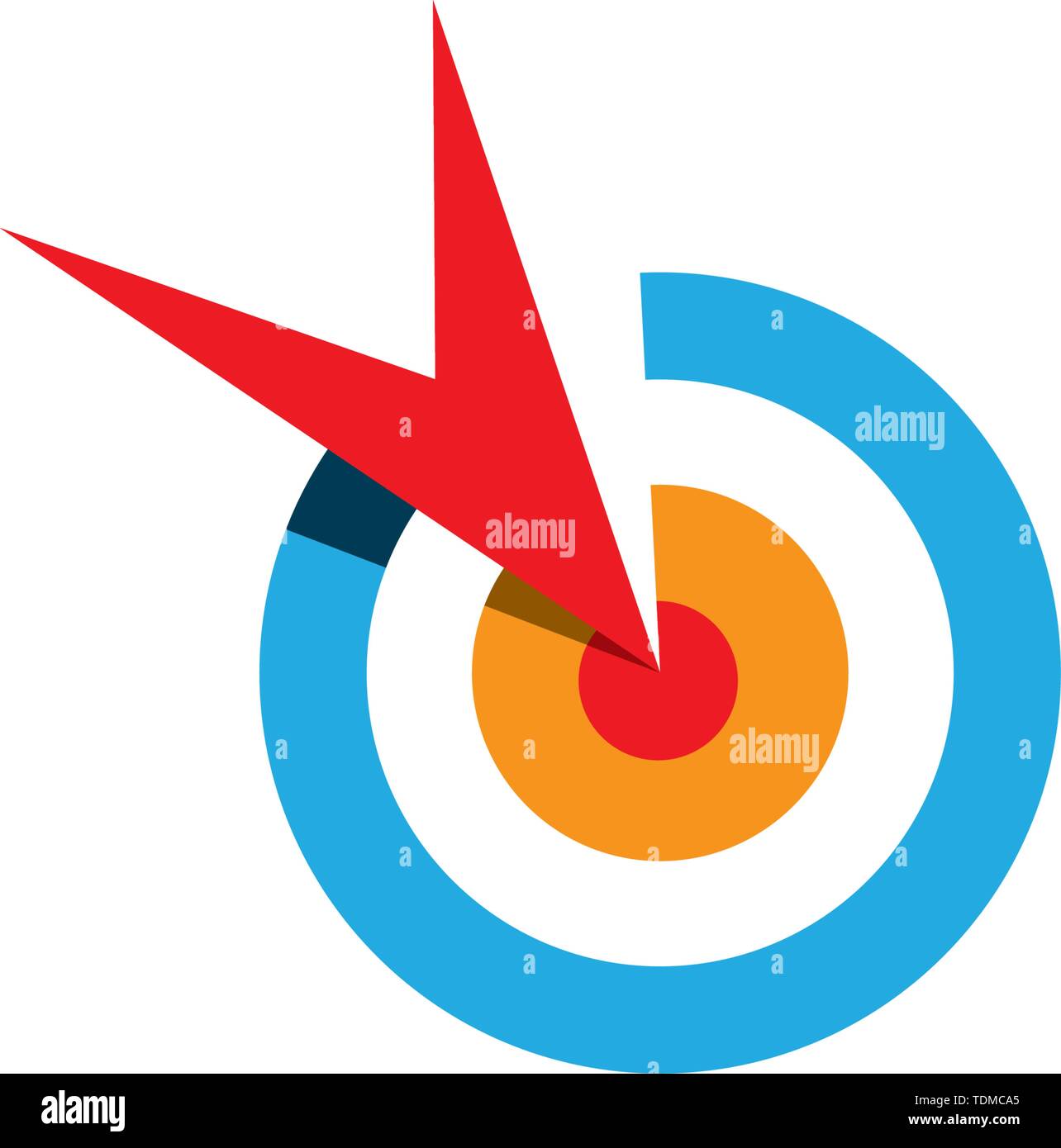Target icon vector ilustration template Stock Vector