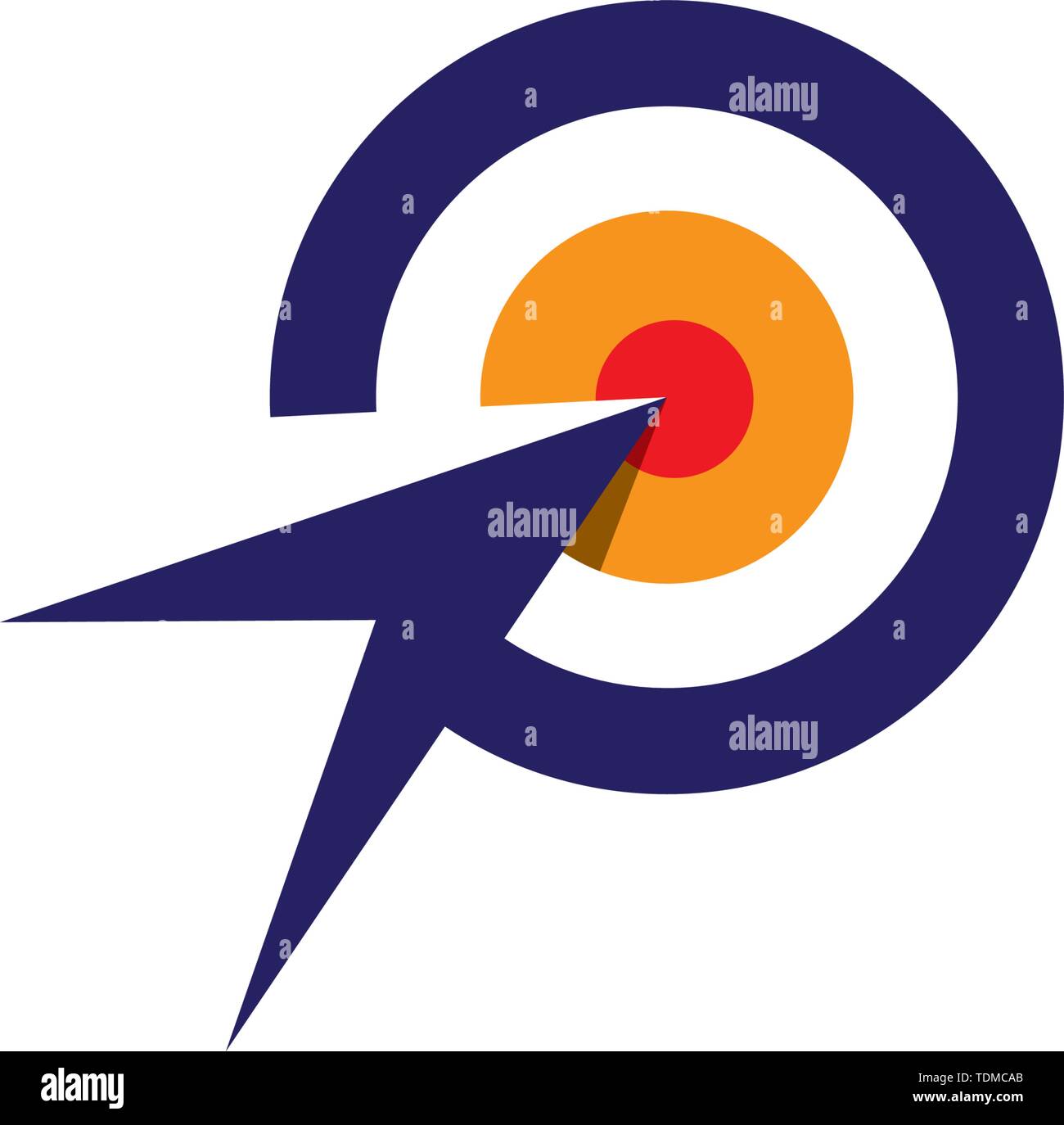 Target icon vector ilustration template Stock Vector