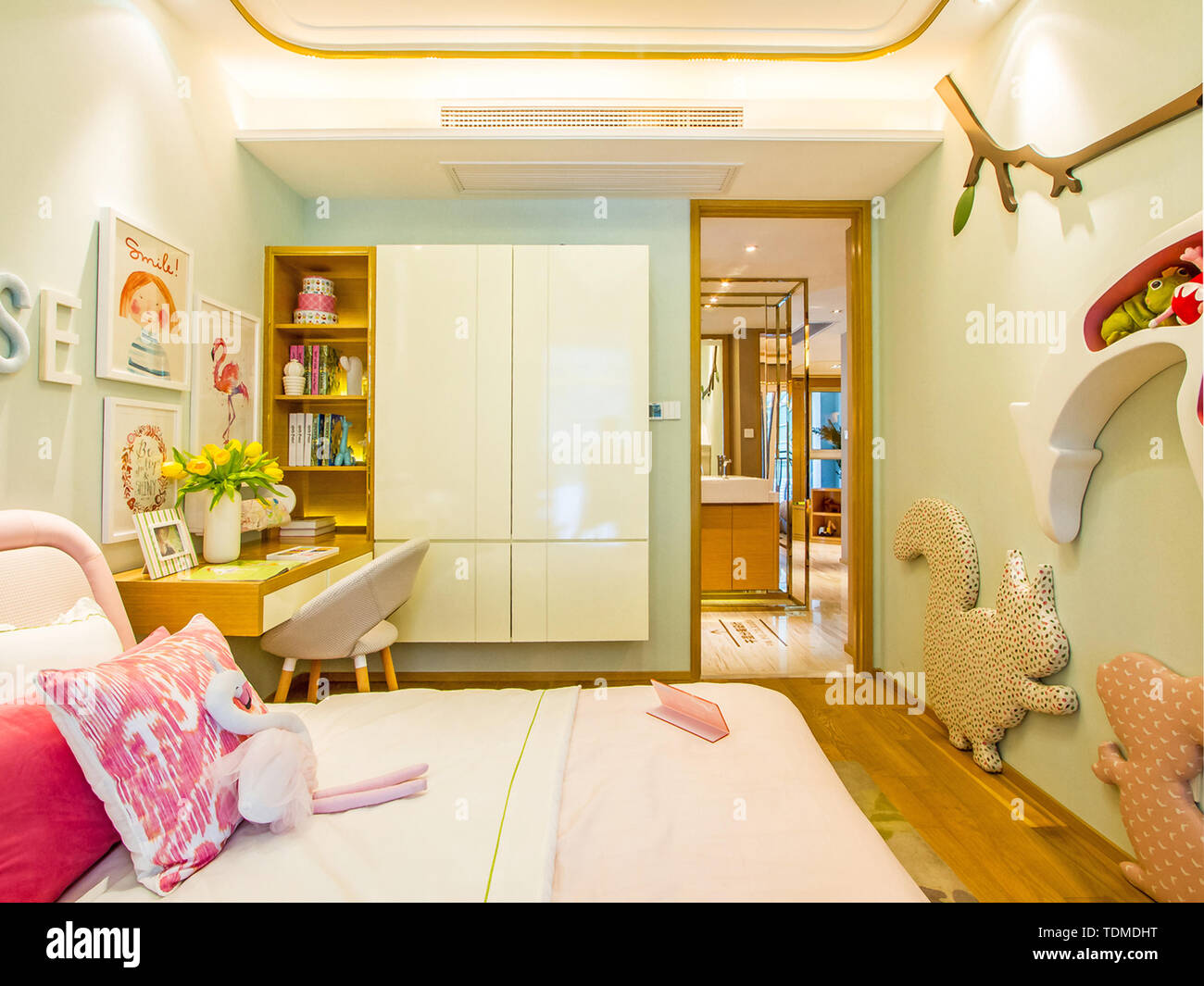 Bedroom Room Room Bed With Luxurious Interior Design Design Decorated With Ornate Dorm Room Background With Carpets With Linen And Wooden Bed With Soft Bed Stock Photo Alamy