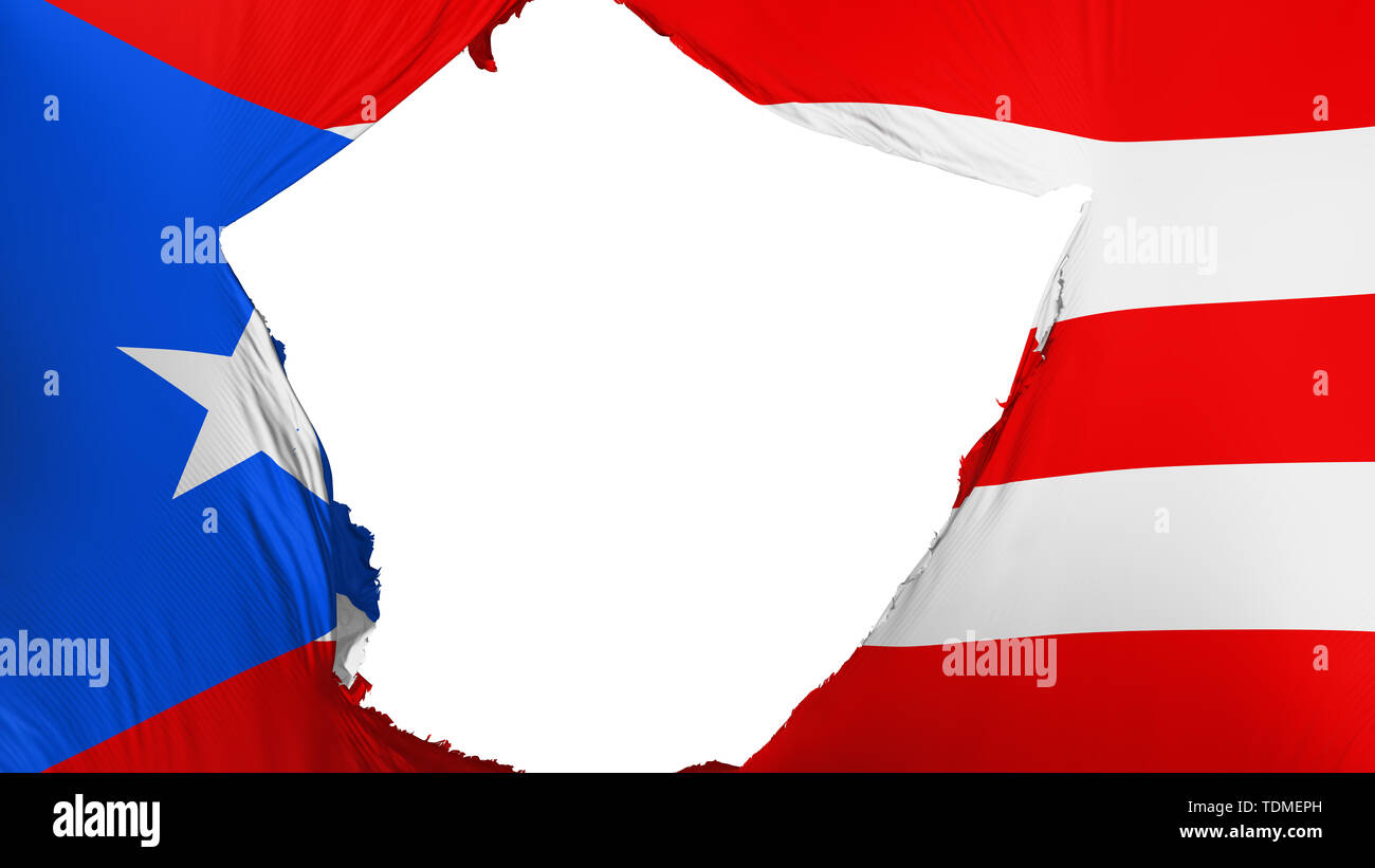 Cracked Puerto Rico flag Stock Photo - Alamy