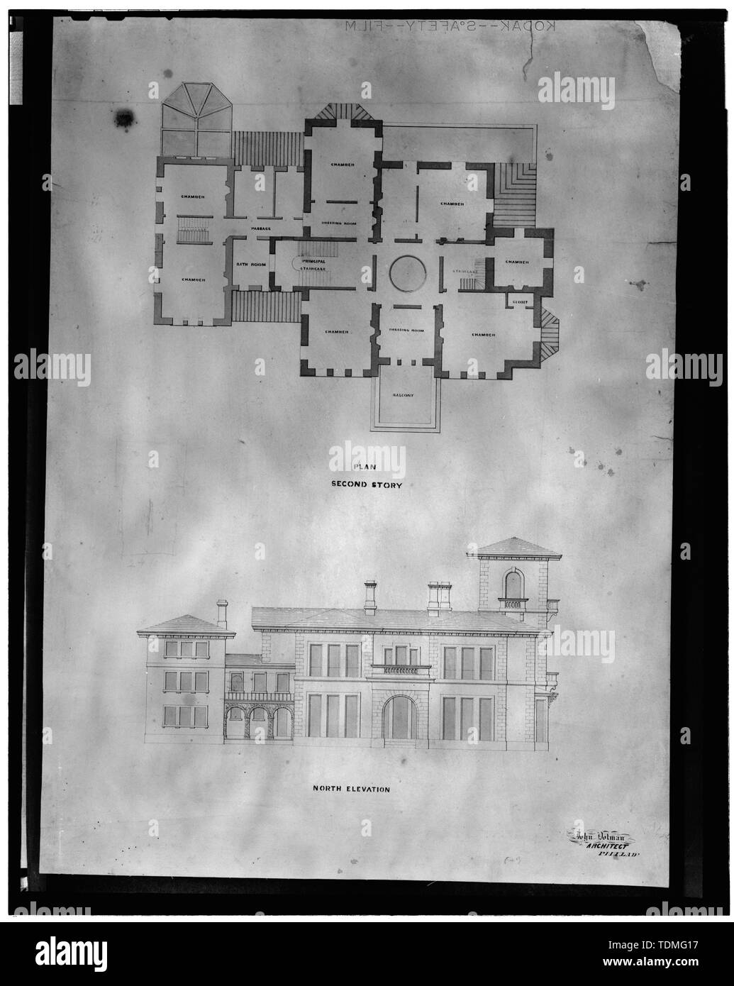 Photocopy Of Original 1852 Drawings Including Front