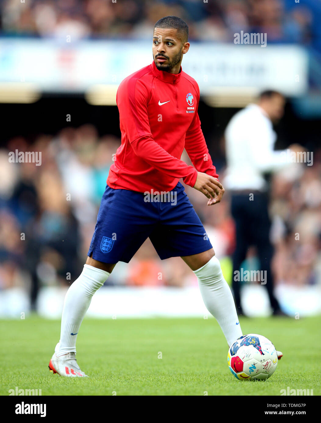 England's Jeremy Lynch during the prematch warm up prior to the Soccer
