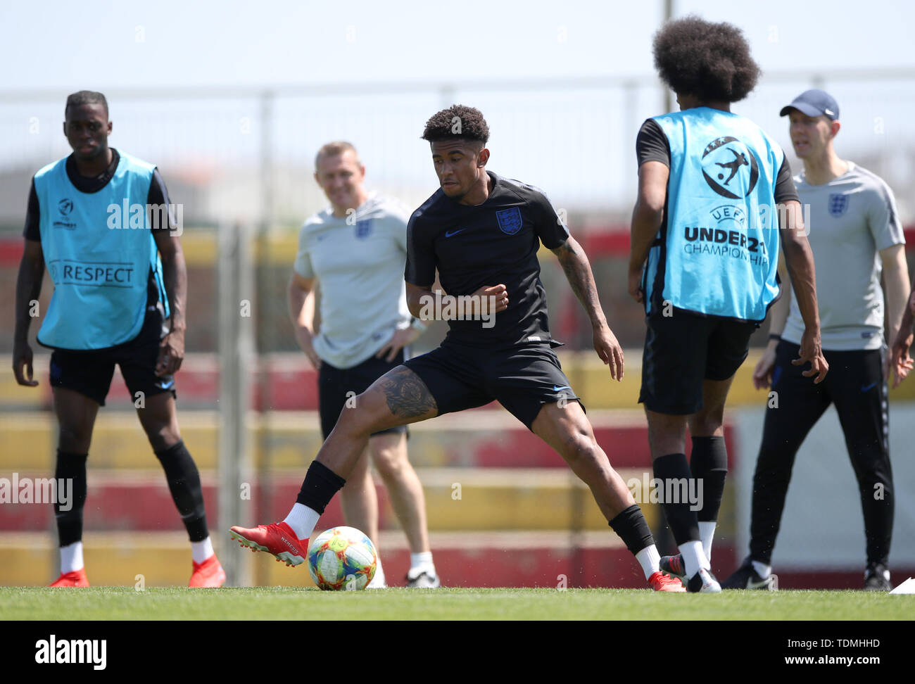 England's Reiss Nelson during a training session at A.C. Sammaurese, San Mauro, Italy. Stock Photo