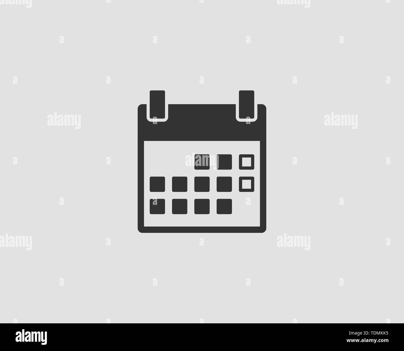 Calendar icon vector flat line design Stock Vector Image & Art - Alamy