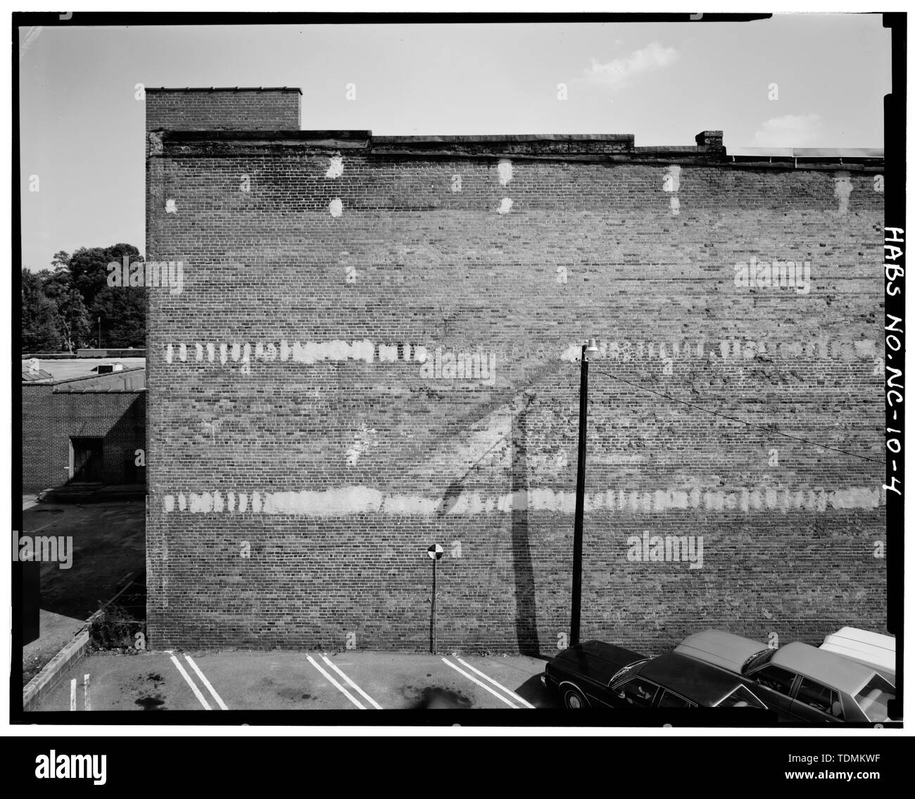 Partial view of west party wall, north half BarberTowler Building