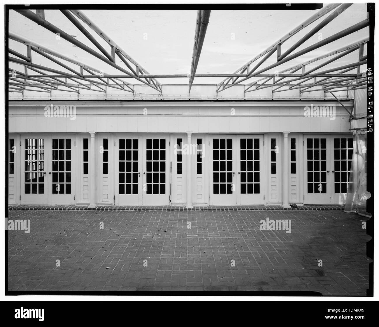 Partial view of west elevation, looking at the central section, with scale - Sewall-Belmont House, 144 Constitution Avenue, Northeast, Washington, District of Columbia, DC Stock Photo