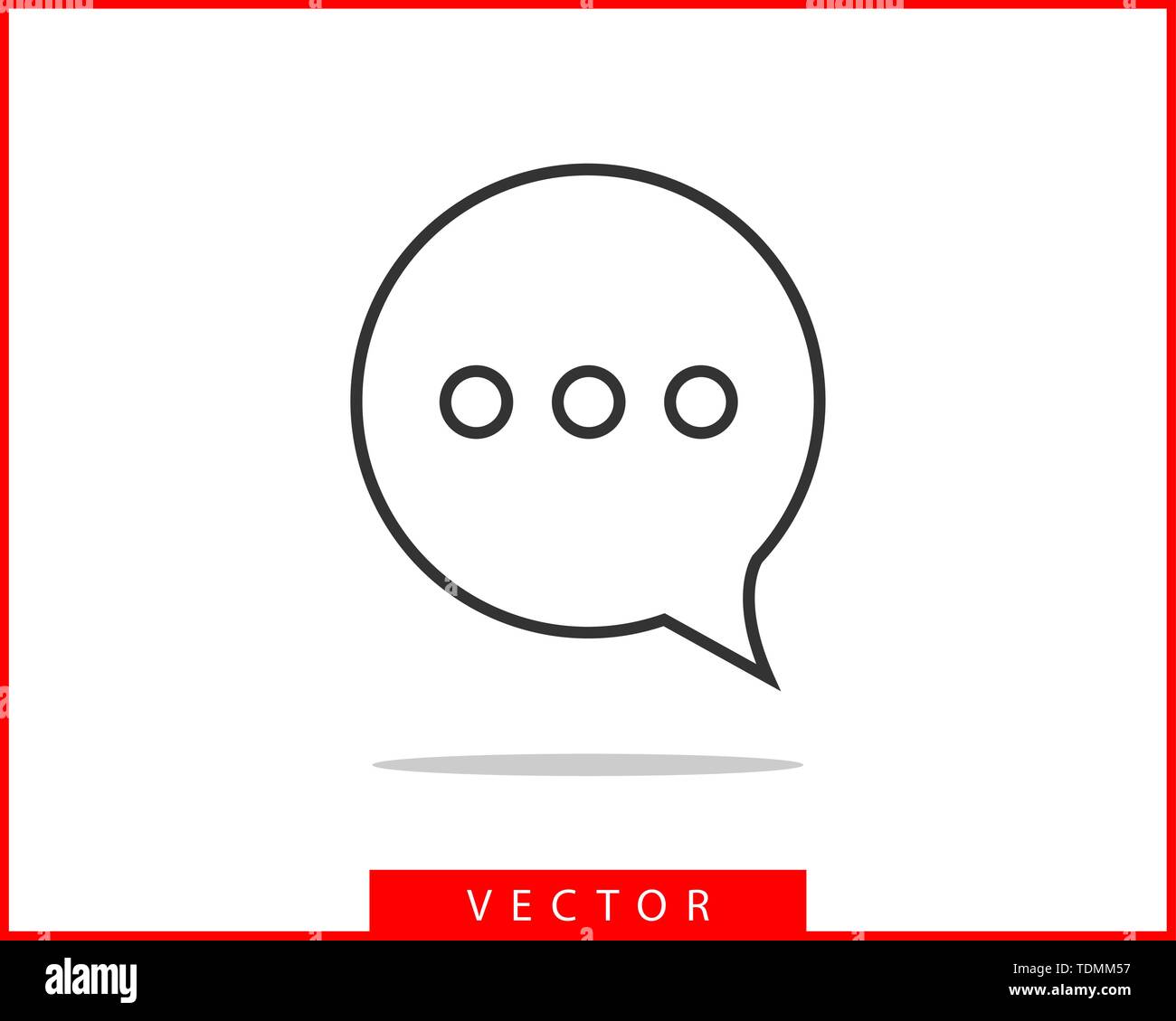 Talk bubble speech icon. Blank empty bubbles vector design elements ...