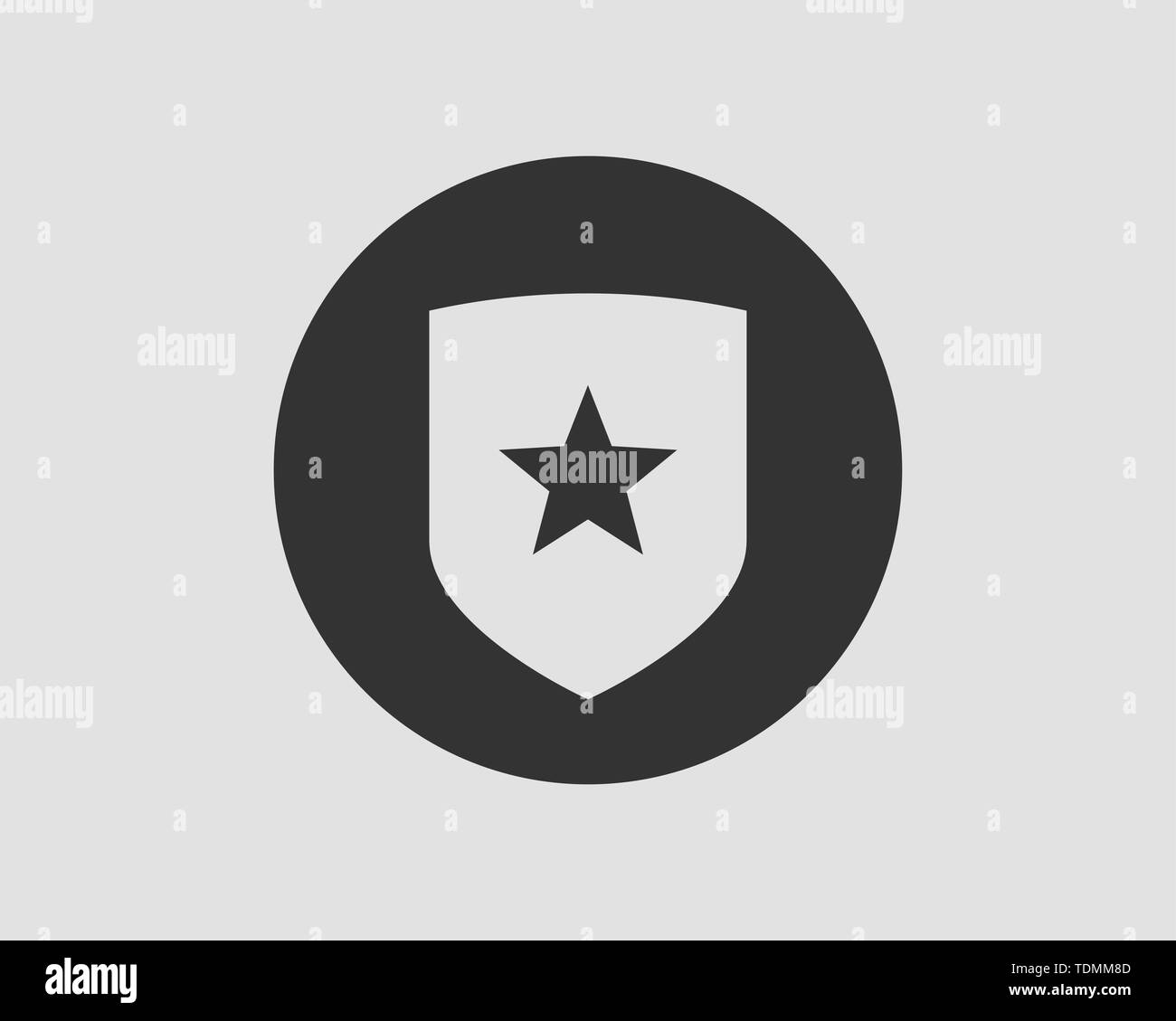 Shield vector logo with star icon Stock Vector Image & Art - Alamy