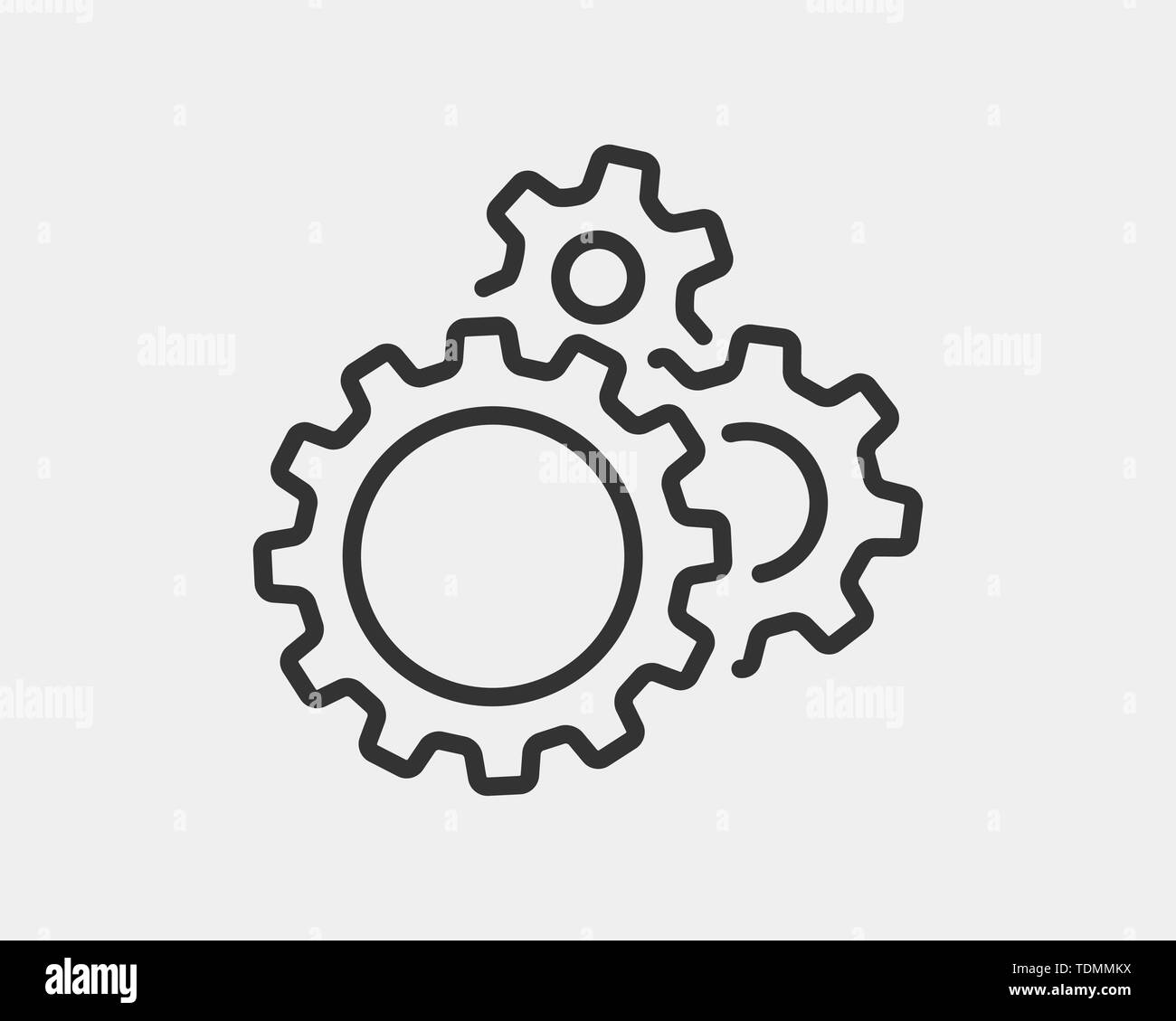 Cogs vector hi-res stock photography and images - Alamy