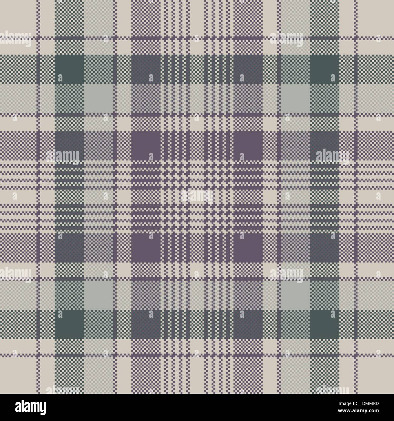 Pastel color check plaid seamless fabric texture. Vector illustration ...