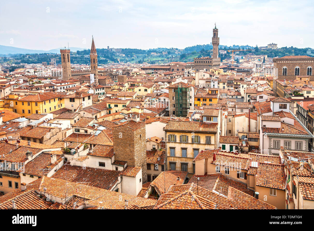 Cityscape of Florence from the campanile. Florence, Tuscany, Italy Stock Photo