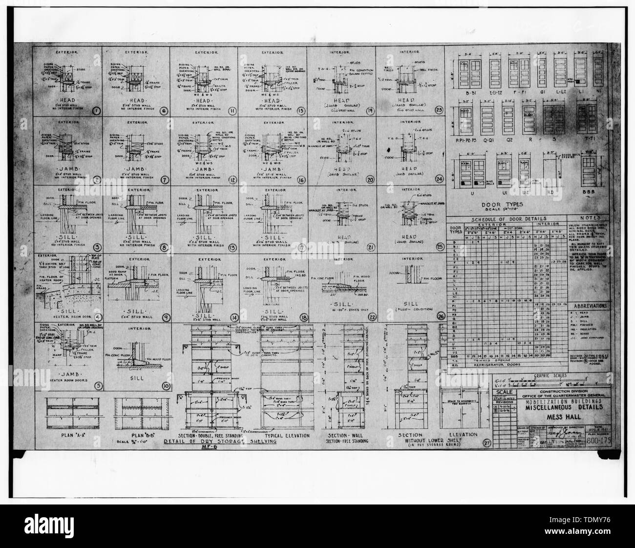 Mess Building Layout Mess hall layout Black and White Stock Photos & Images - Alamy