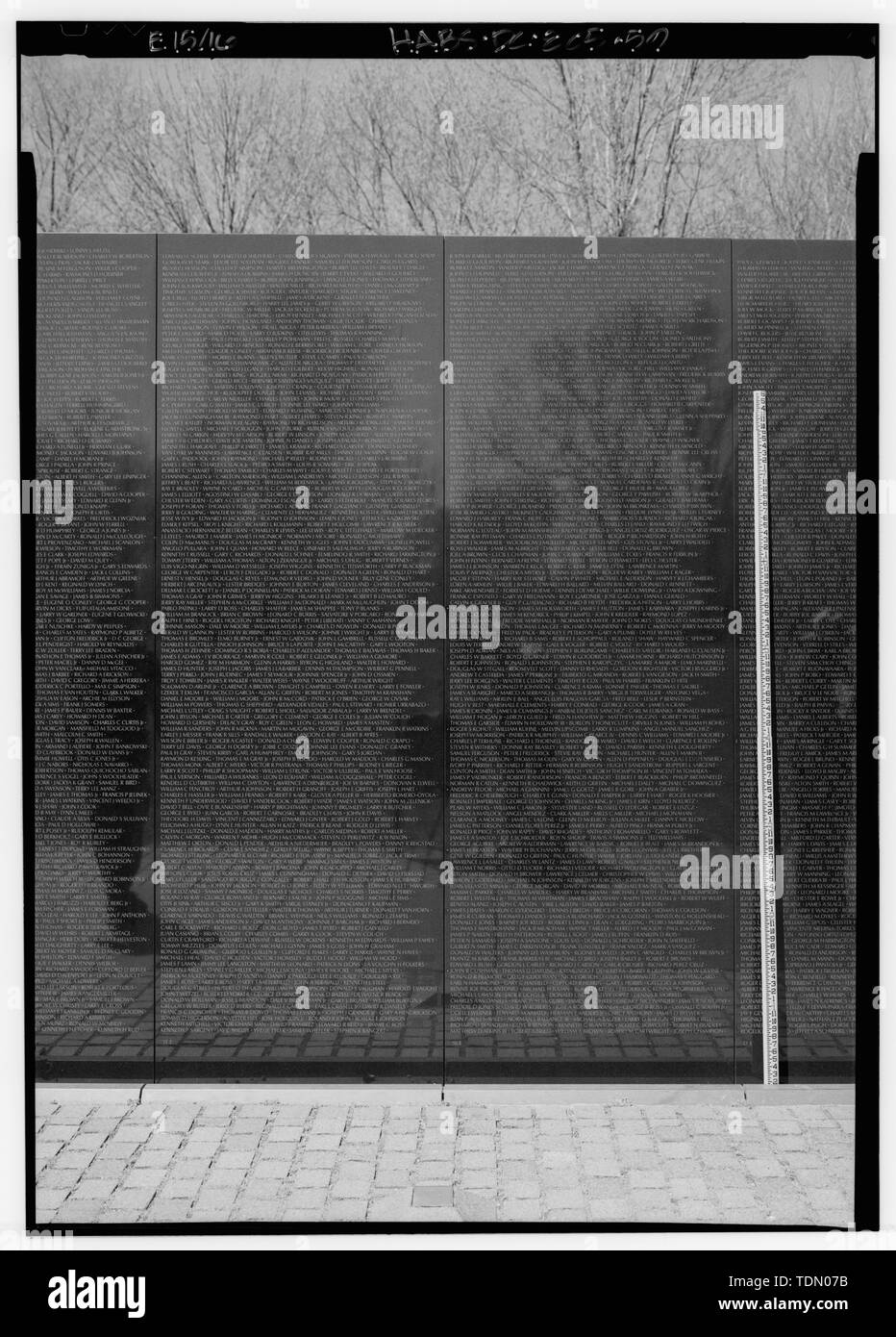 Veterans vietnam memorial Black and White Stock Photos Images