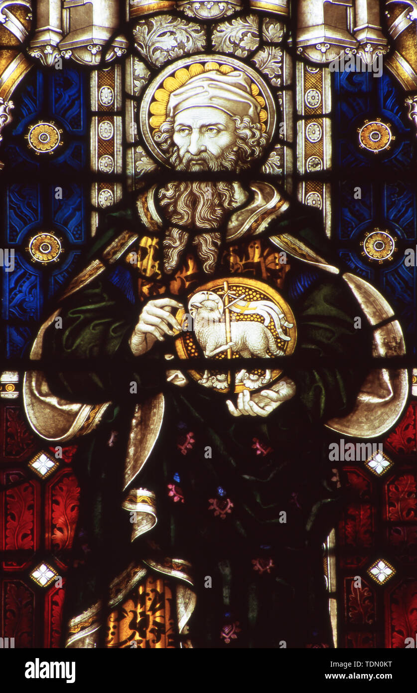 Stained glass window, Isaiah, St Edmundsbury Cathedral Stock Photo - Alamy